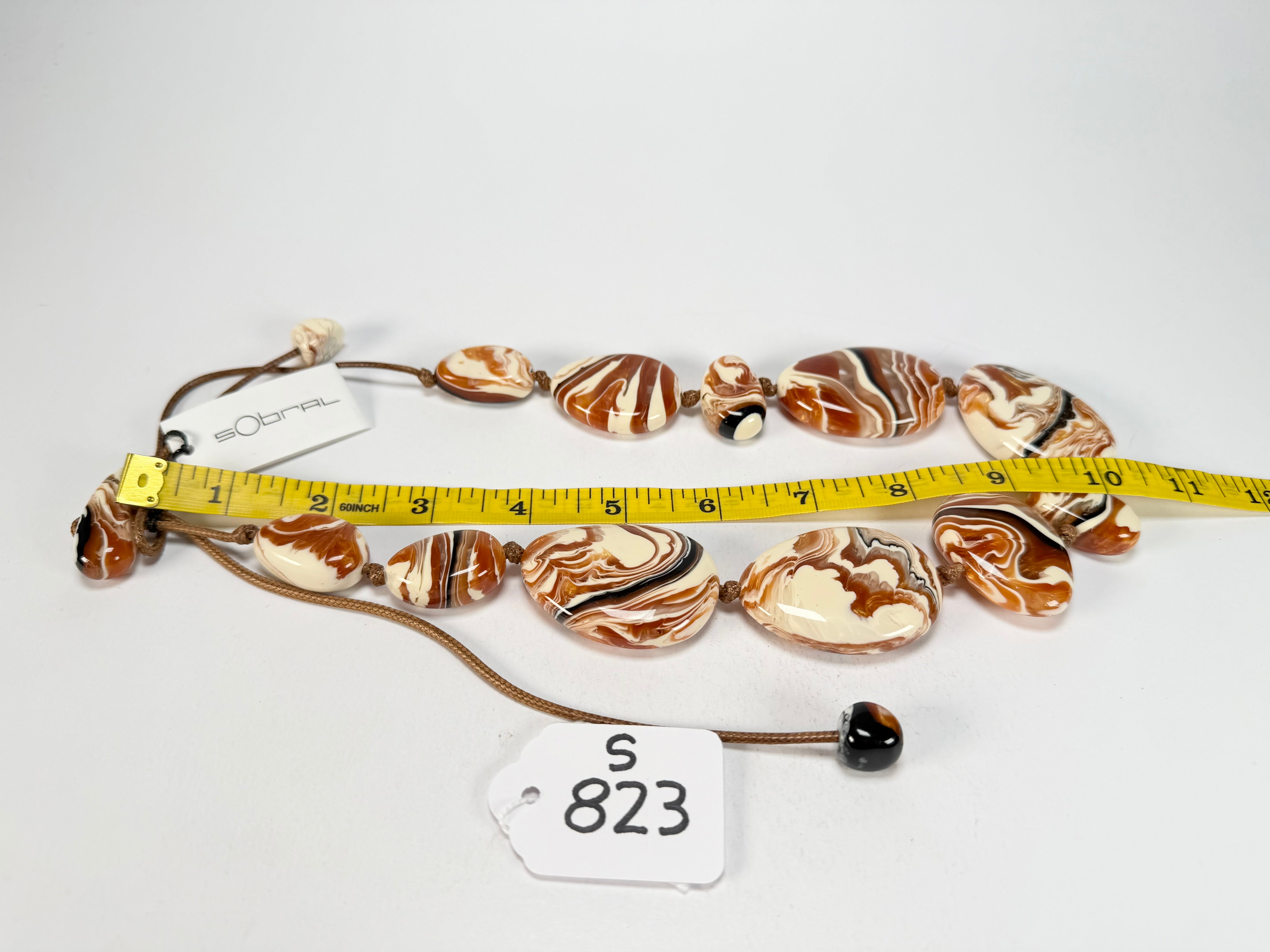 Sobral - Carmelo "Onda Lisi" Resin Necklace ( 004578 )
