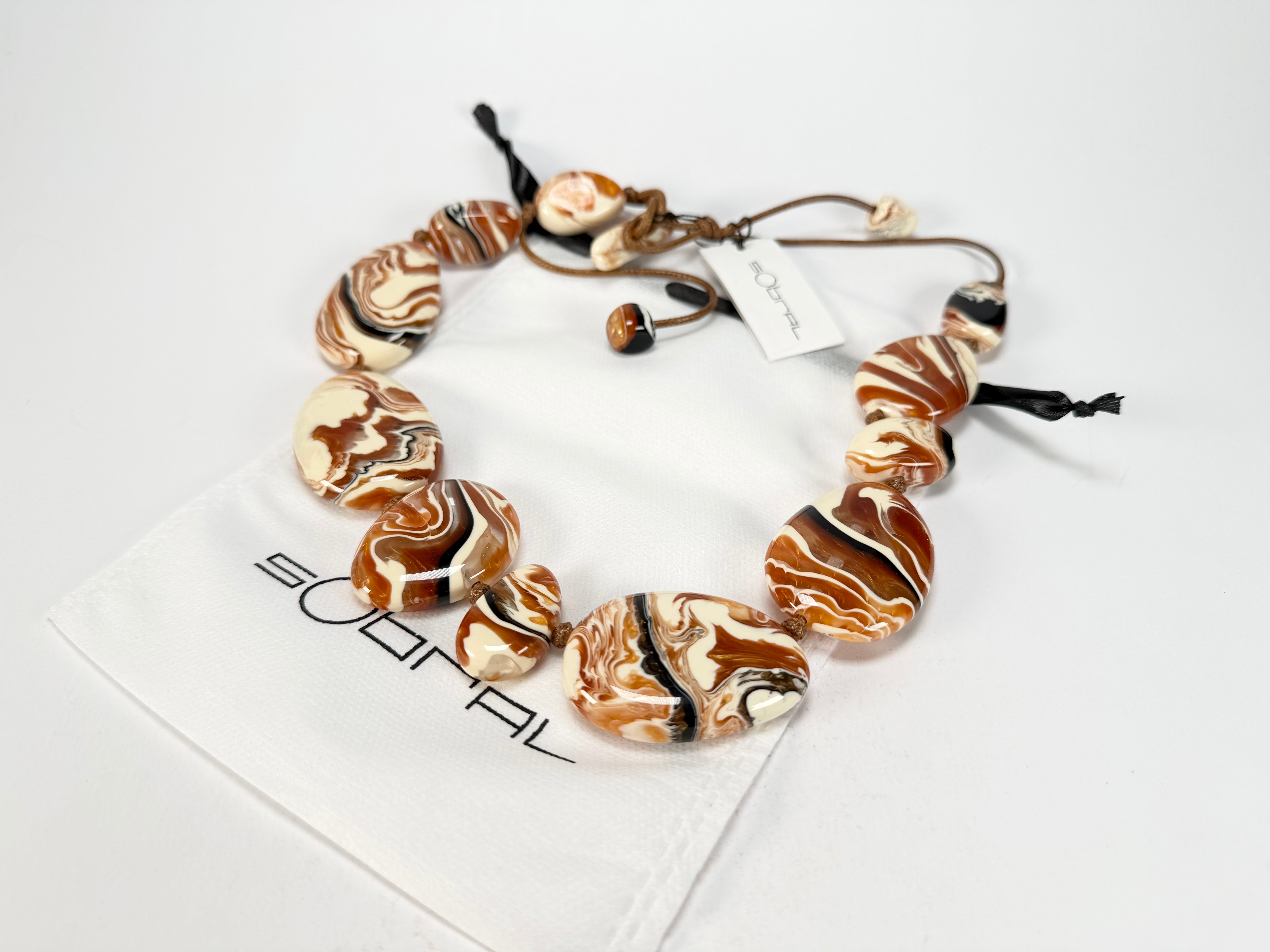 Sobral - Carmelo "Onda Lisi" Resin Necklace ( 004578 )