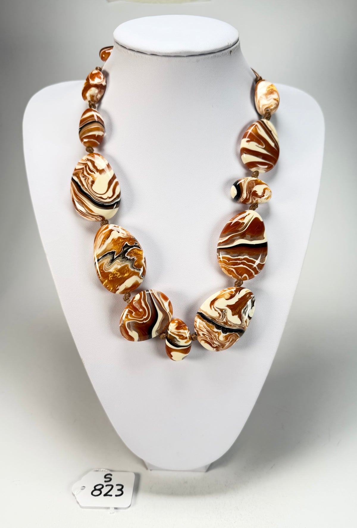 Sobral - Carmelo "Onda Lisi" Resin Necklace ( 004578 )