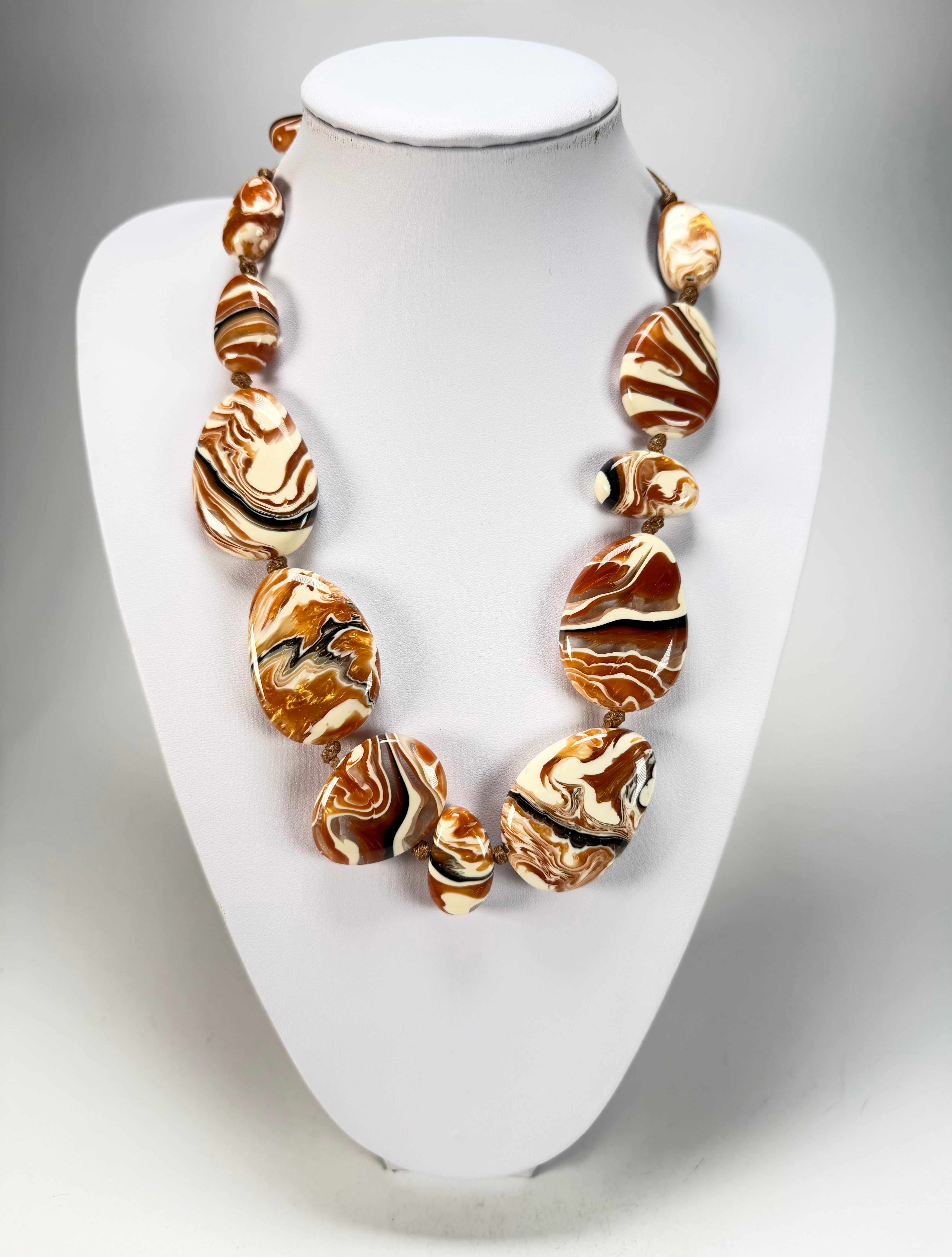 Sobral - Carmelo "Onda Lisi" Resin Necklace ( 004578 )