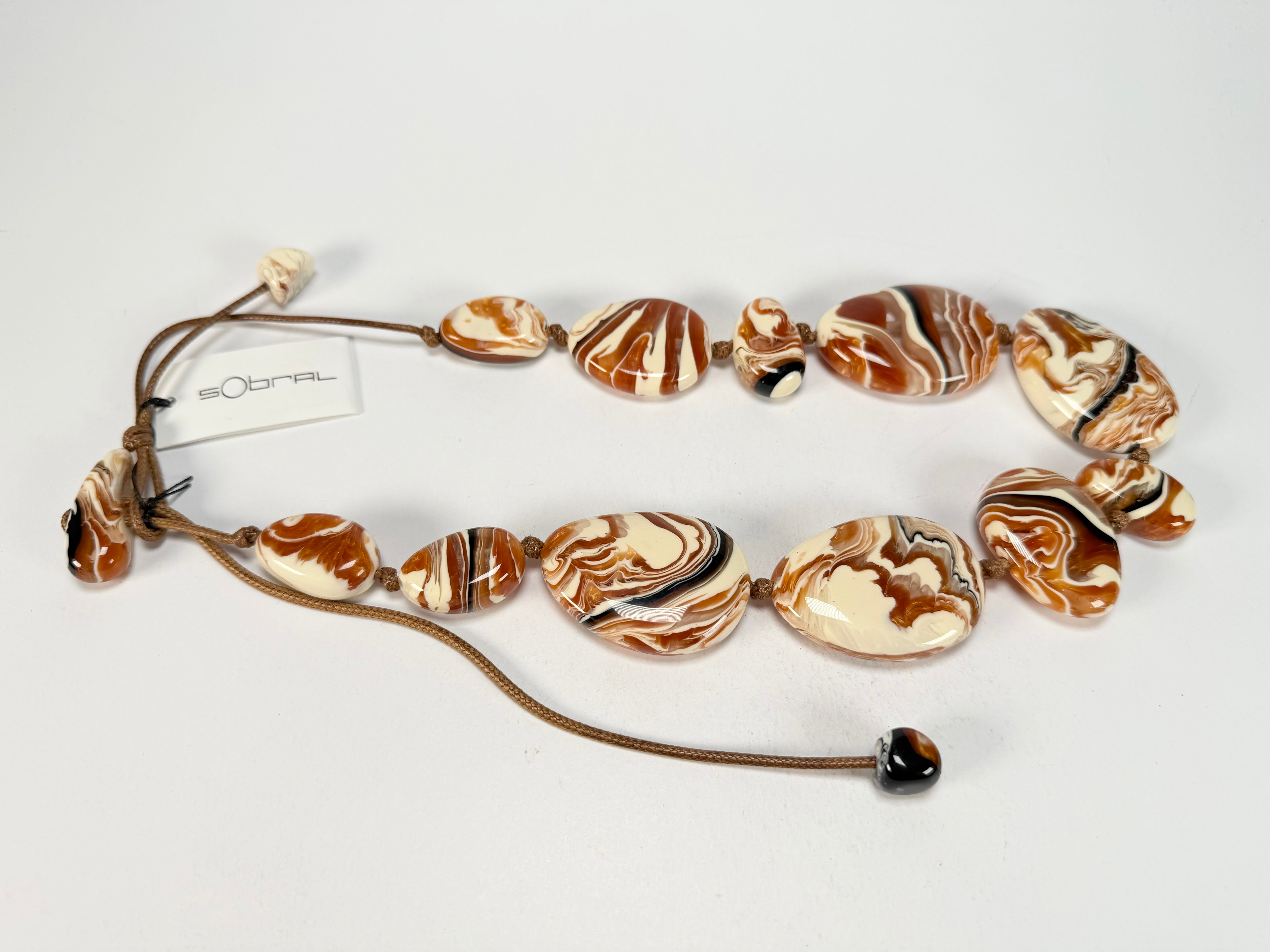 Sobral - Carmelo "Onda Lisi" Resin Necklace ( 004578 )
