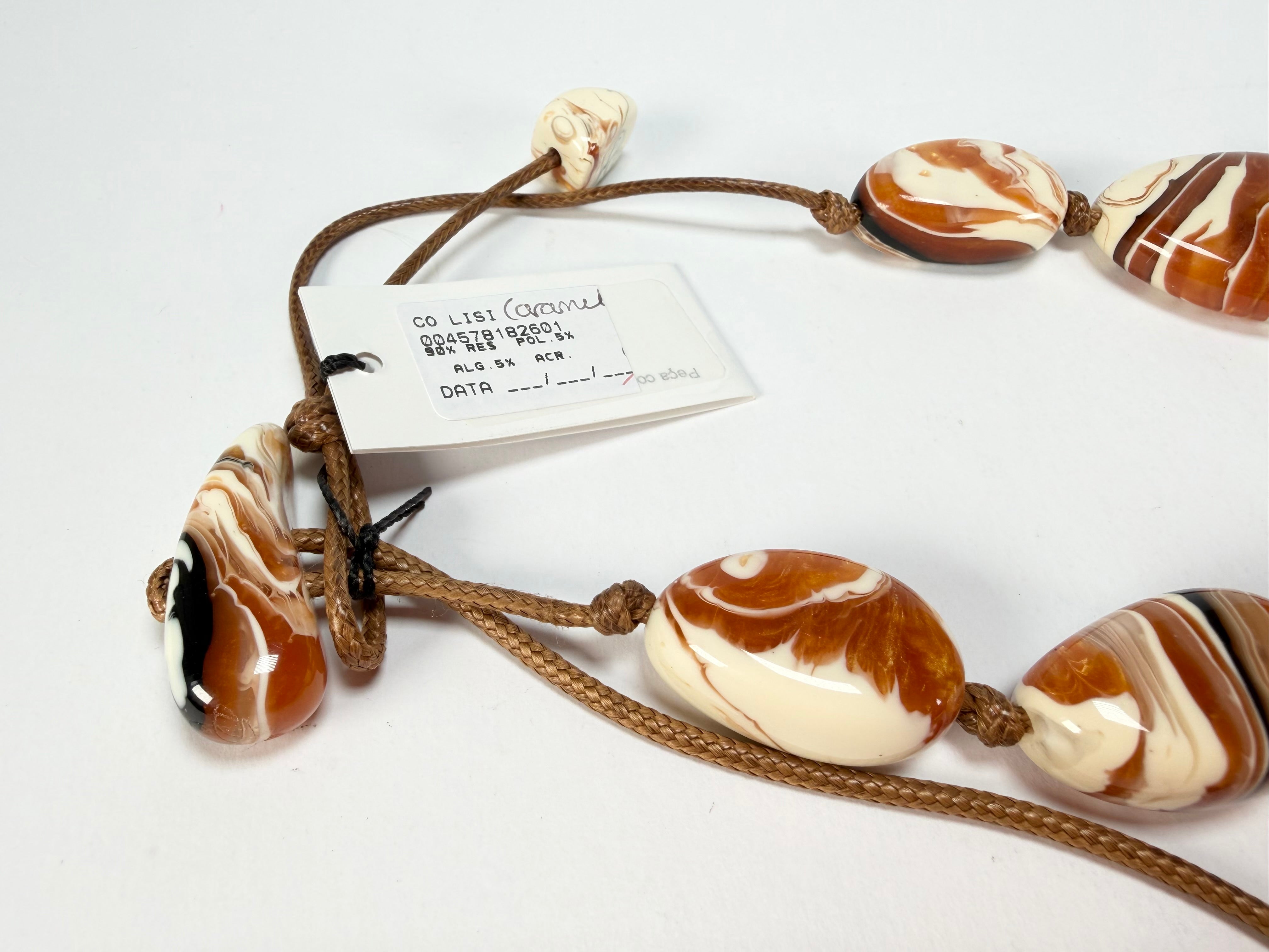 Sobral - Carmelo "Onda Lisi" Resin Necklace ( 004578 )