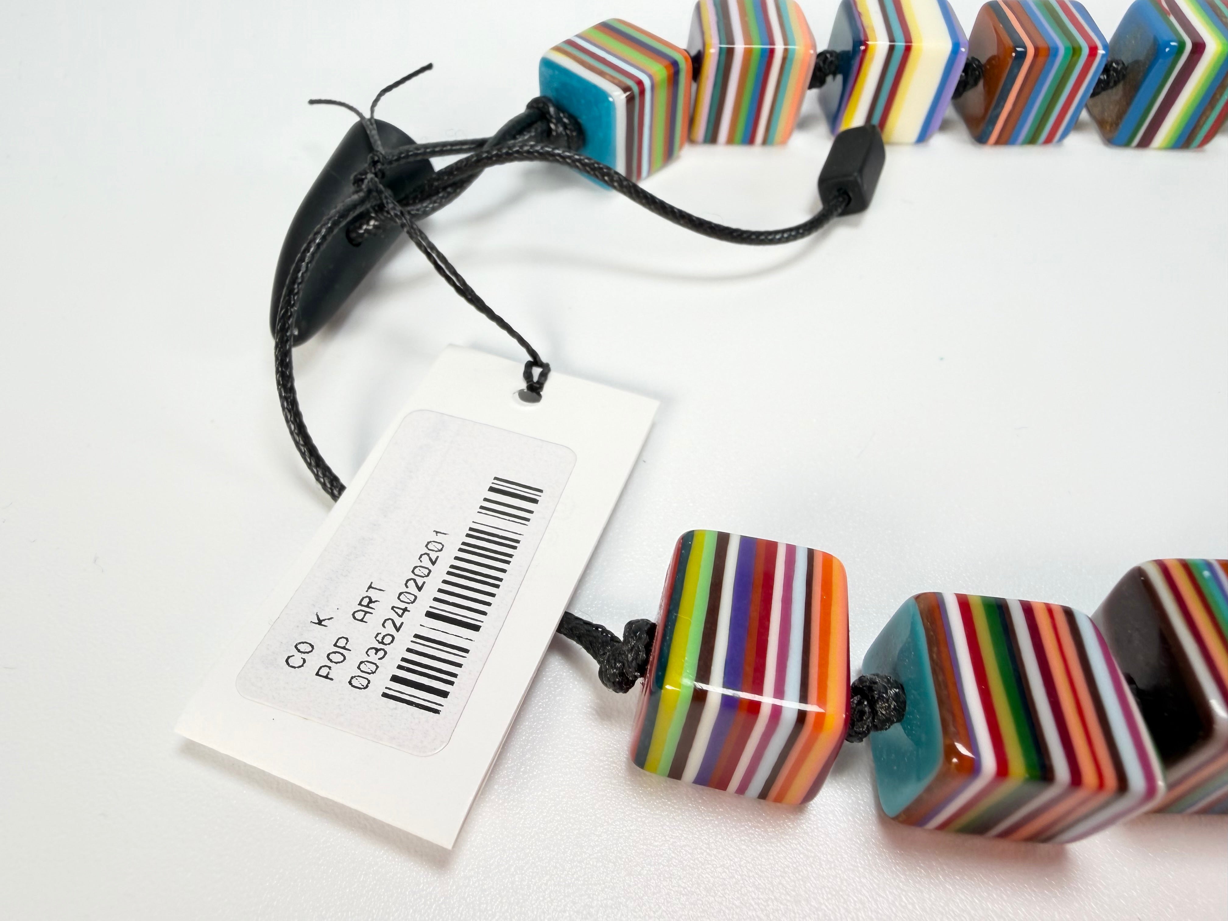 Sobral - Pop Art "K" Multi Cubes Resin Necklace ( 003624 )