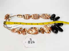 Sobral - Carmelo & Black "Lisi" Studio Creation Resin Necklace ( 000000 )