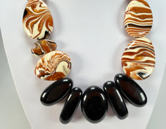 Sobral - Carmelo & Black "Lisi" Studio Creation Resin Necklace ( 000000 )