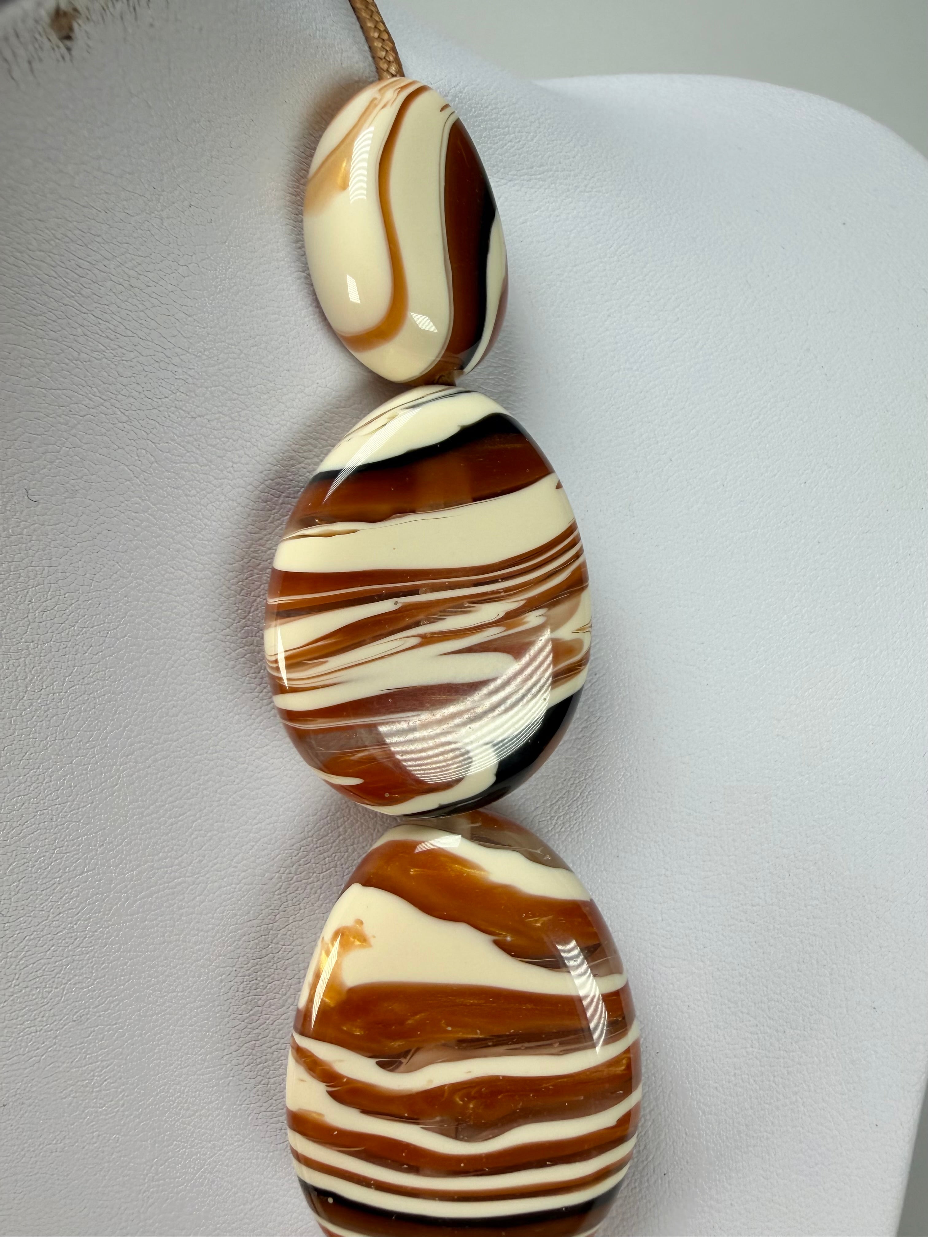Sobral - Carmelo & Black "Lisi" Studio Creation Resin Necklace ( 000000 )