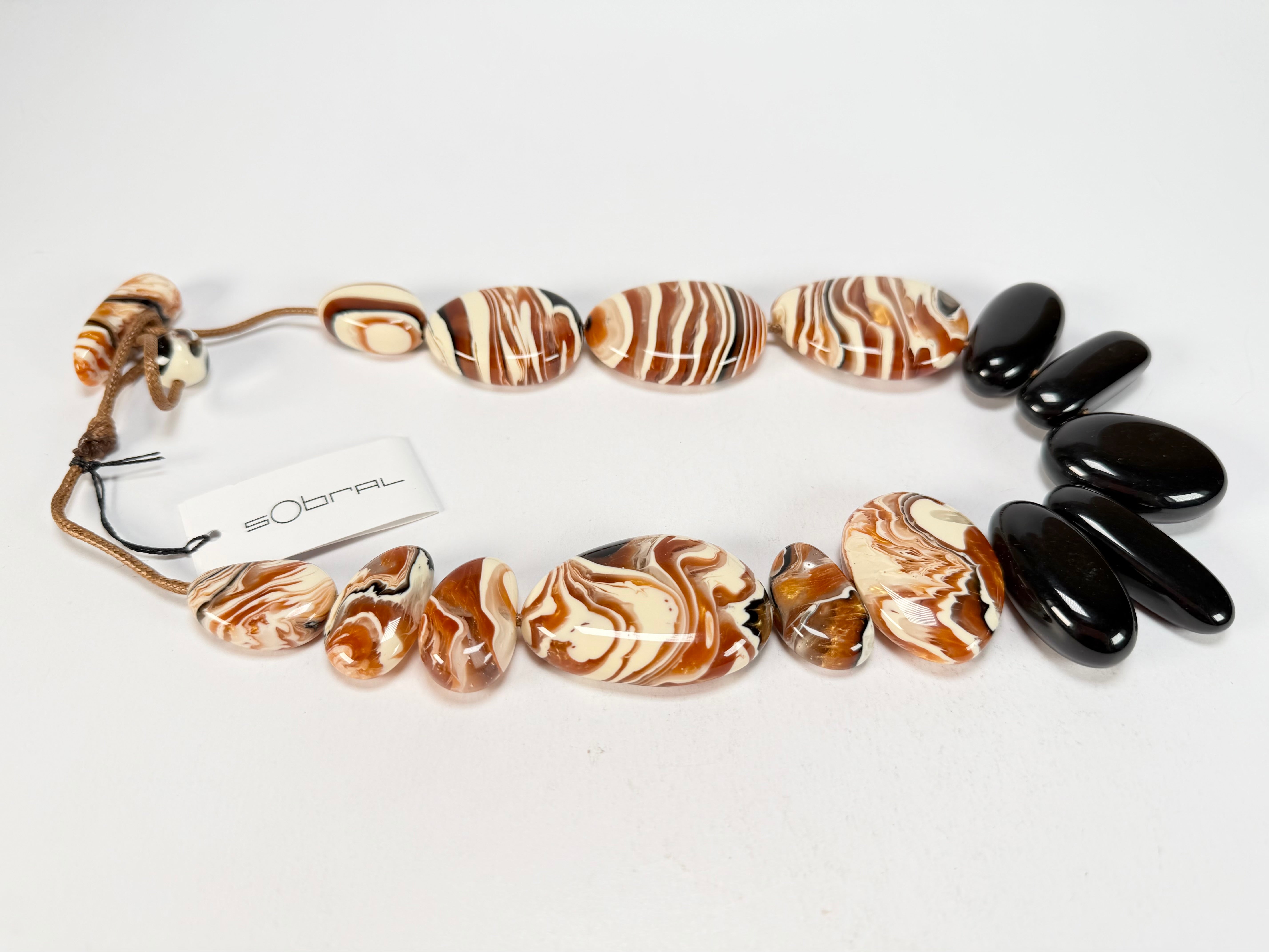 Sobral - Carmelo & Black "Lisi" Studio Creation Resin Necklace ( 000000 )