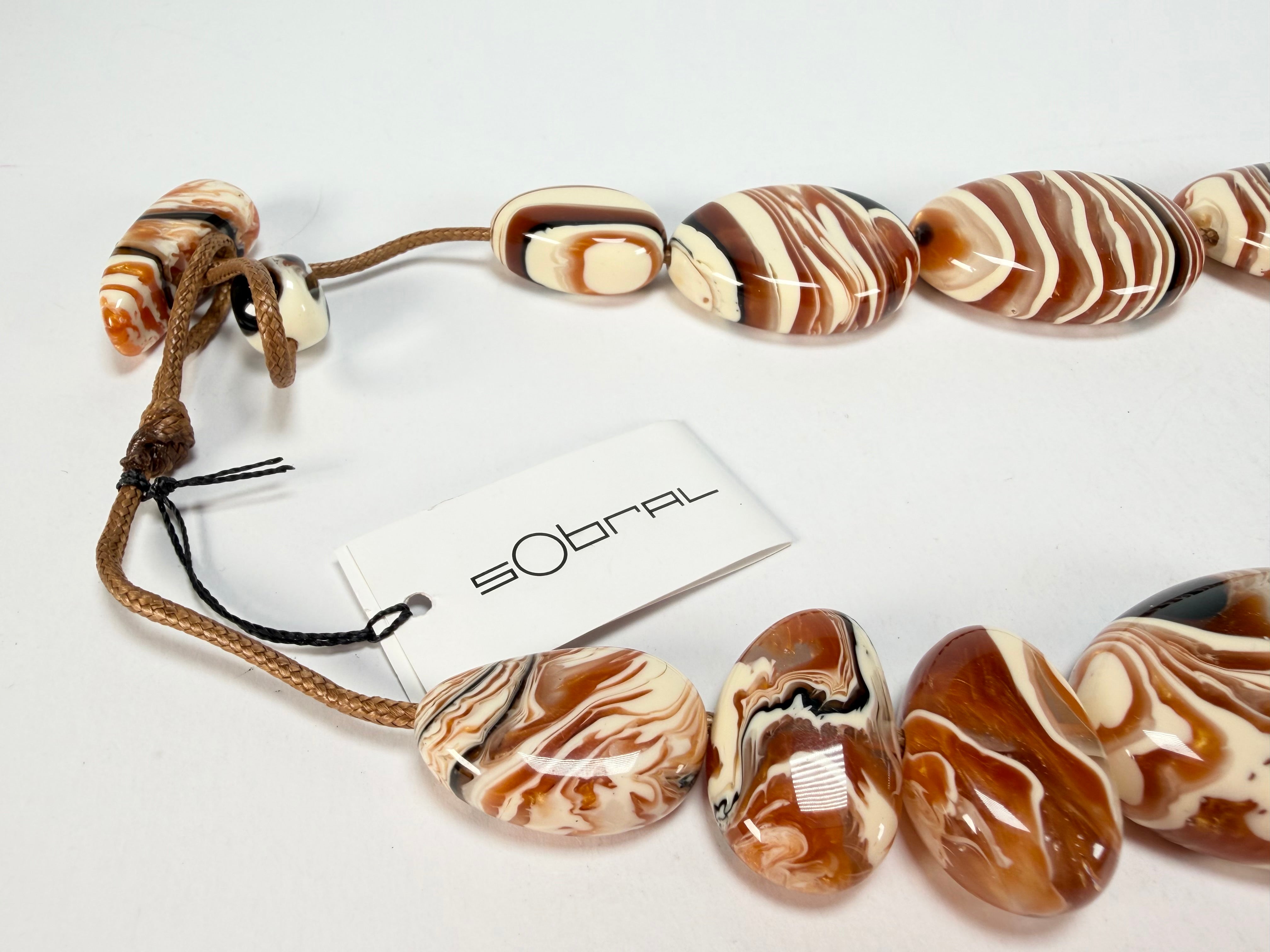 Sobral - Carmelo & Black "Lisi" Studio Creation Resin Necklace ( 000000 )