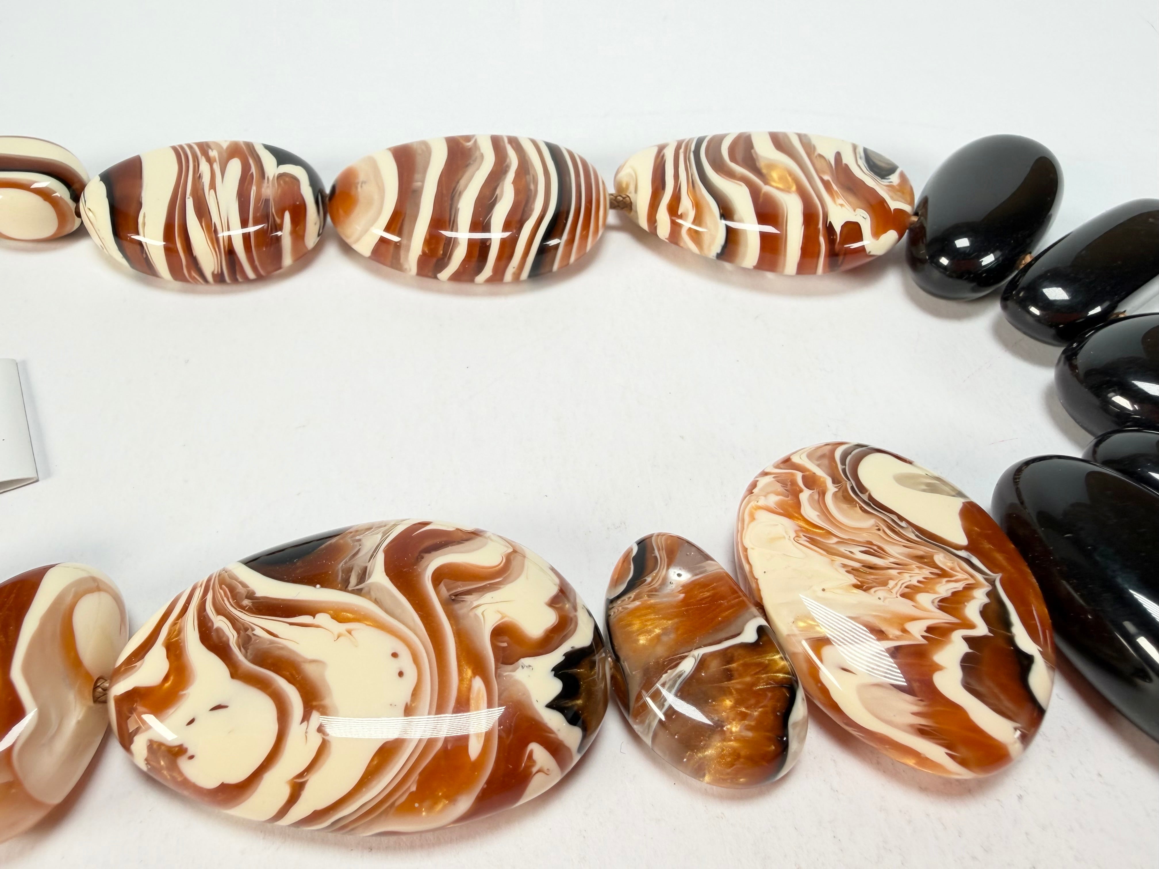 Sobral - Carmelo & Black "Lisi" Studio Creation Resin Necklace ( 000000 )