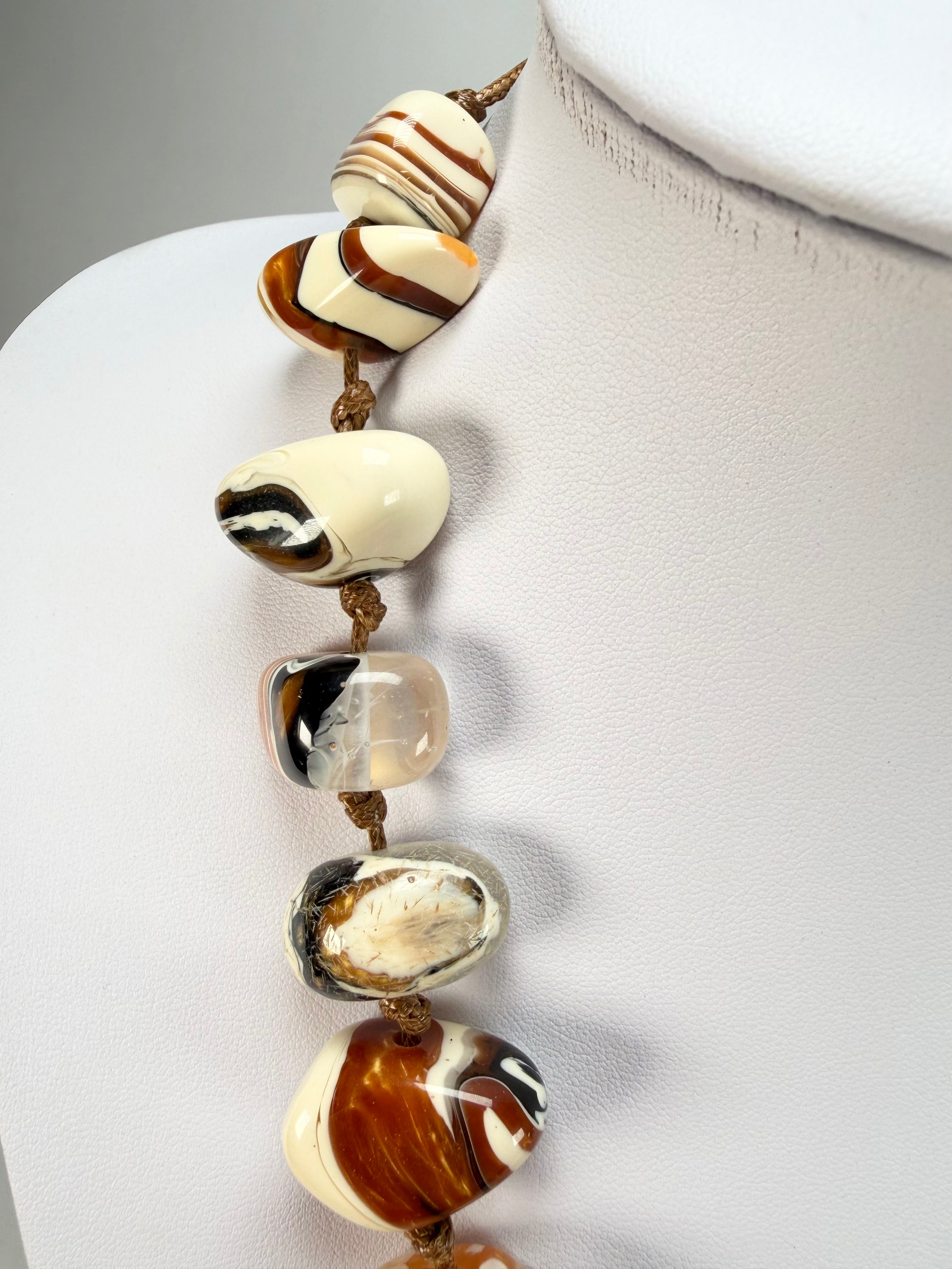 Sobral - Carmelo "Onda" Resin Necklace ( 005334 )