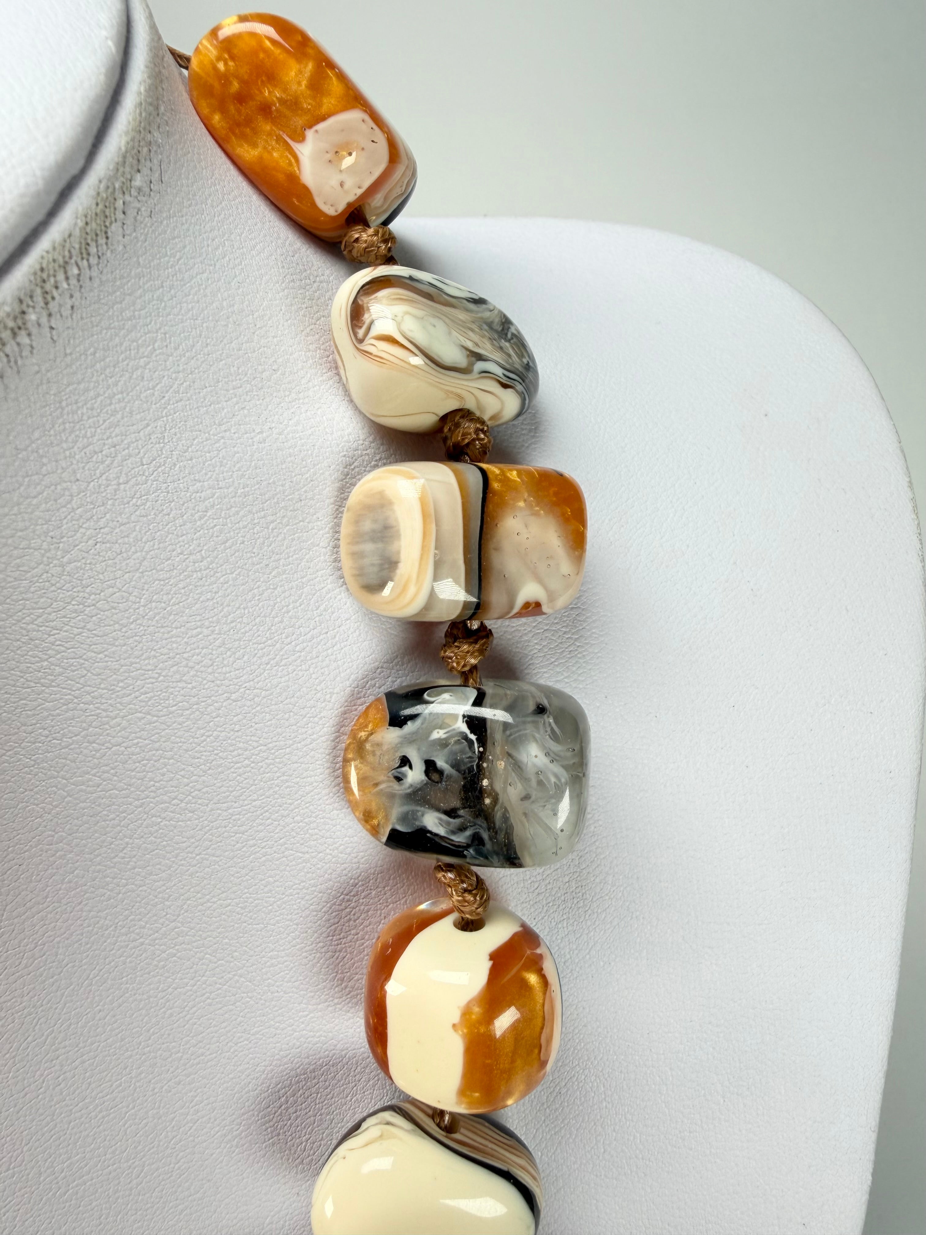 Sobral - Carmelo "Onda" Resin Necklace ( 005334 )