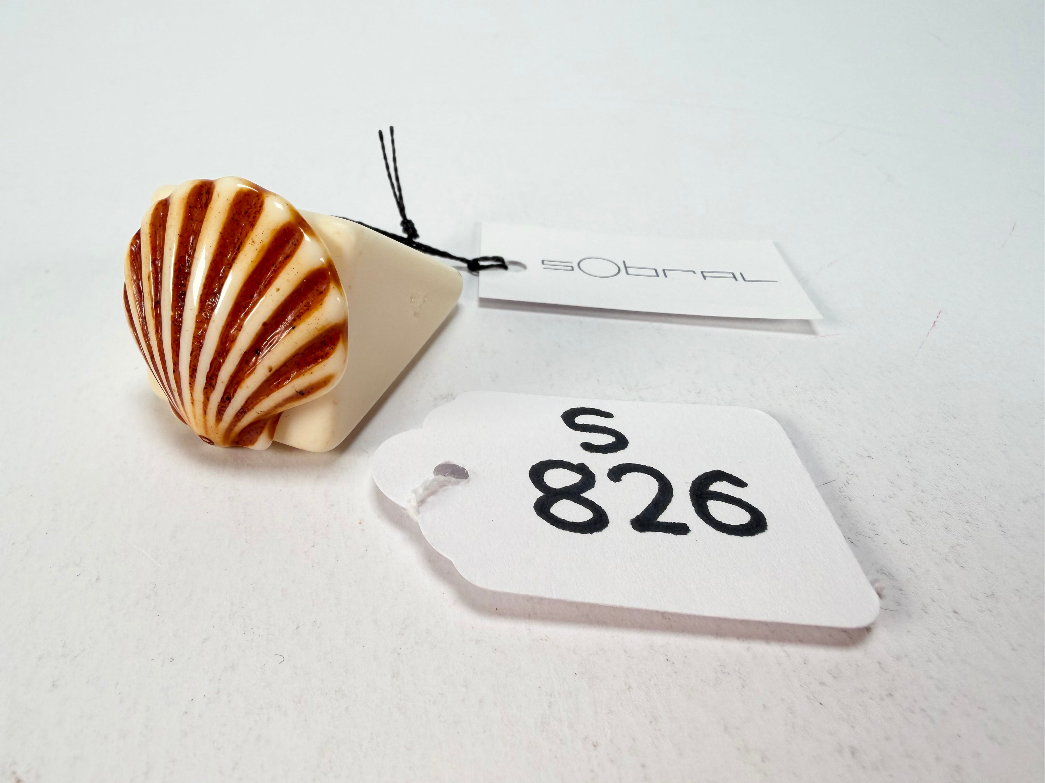 Sobral - Búzios "Praia dos Amores" Resin Ring ( 000000 ) - Size UK N / US 6.5