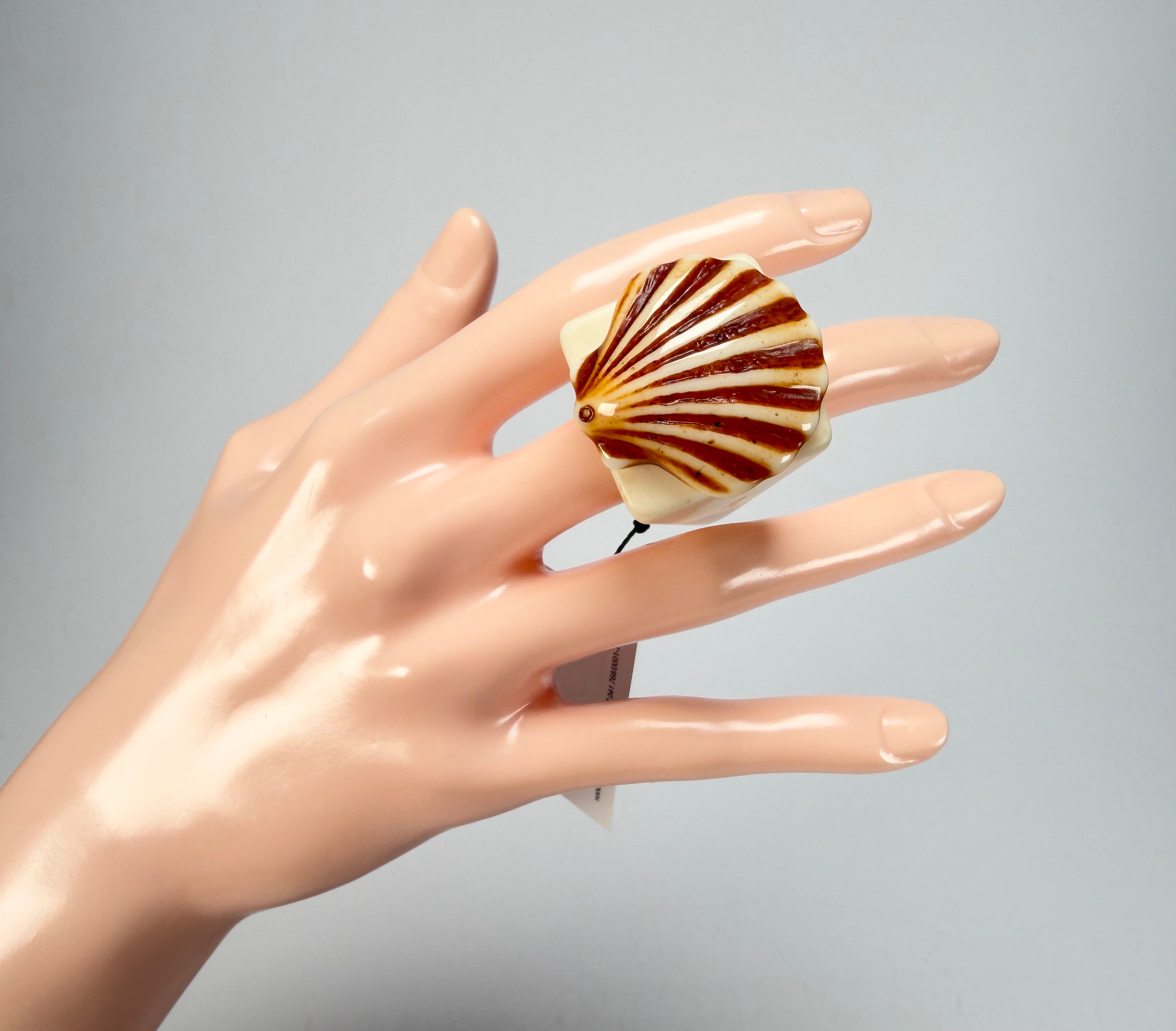 Sobral - Búzios "Praia dos Amores" Resin Ring ( 000000 ) - Size UK N / US 6.5