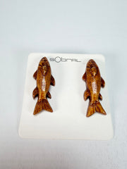 Sobral - Búzios "Praia dos Ossos" Resin Earrings ( 000000 )