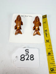 Sobral - Búzios "Praia dos Ossos" Resin Earrings ( 000000 )