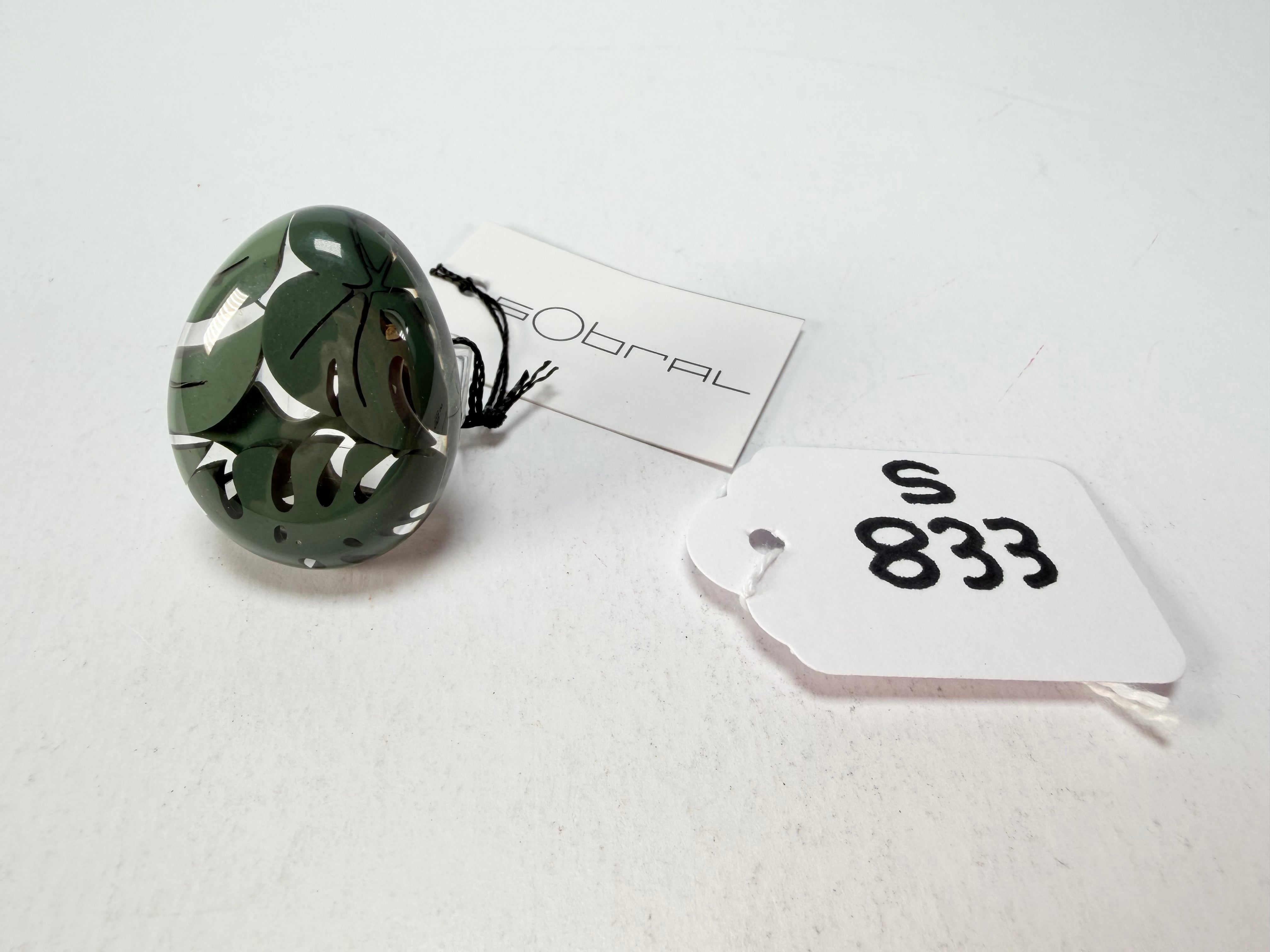 Sobral - Costela de Adão "Eva" Resin Ring ( 005528 ) - Size UK N / US 7
