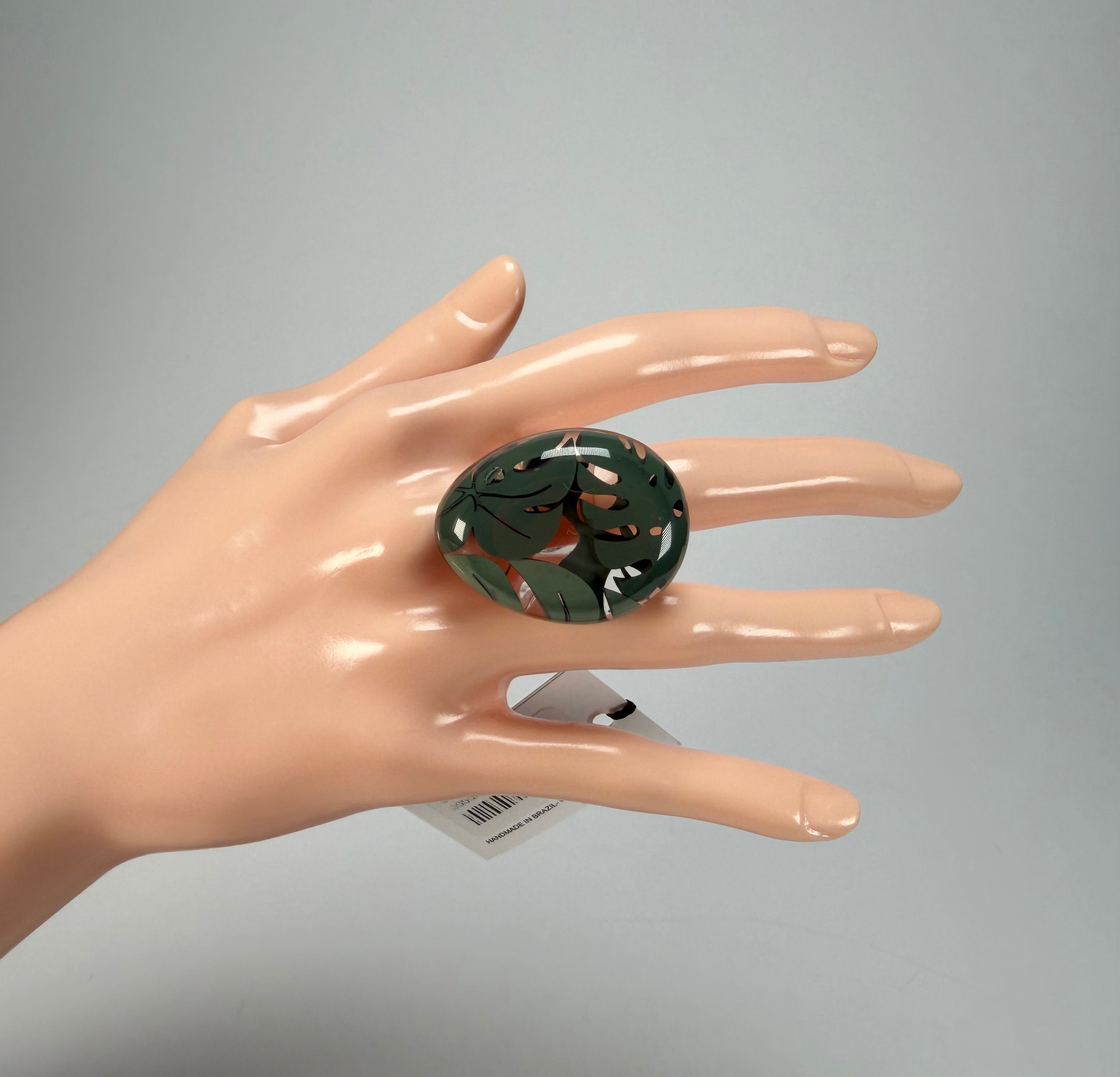 Sobral - Costela de Adão "Eva" Resin Ring ( 005528 ) - Size UK N / US 7