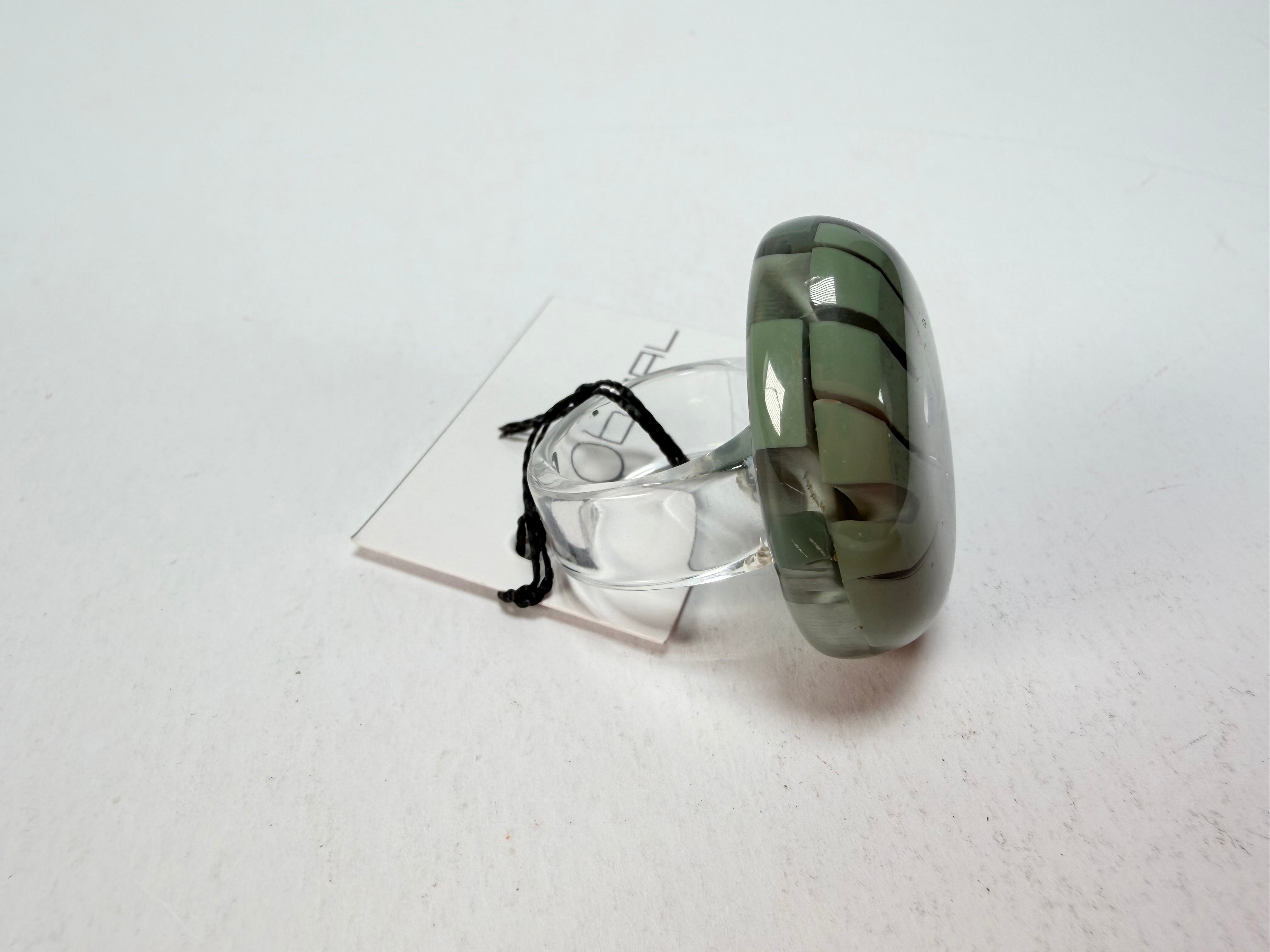 Sobral - Costela de Adão "Eva" Resin Ring ( 005528 ) - Size UK Q / US 8