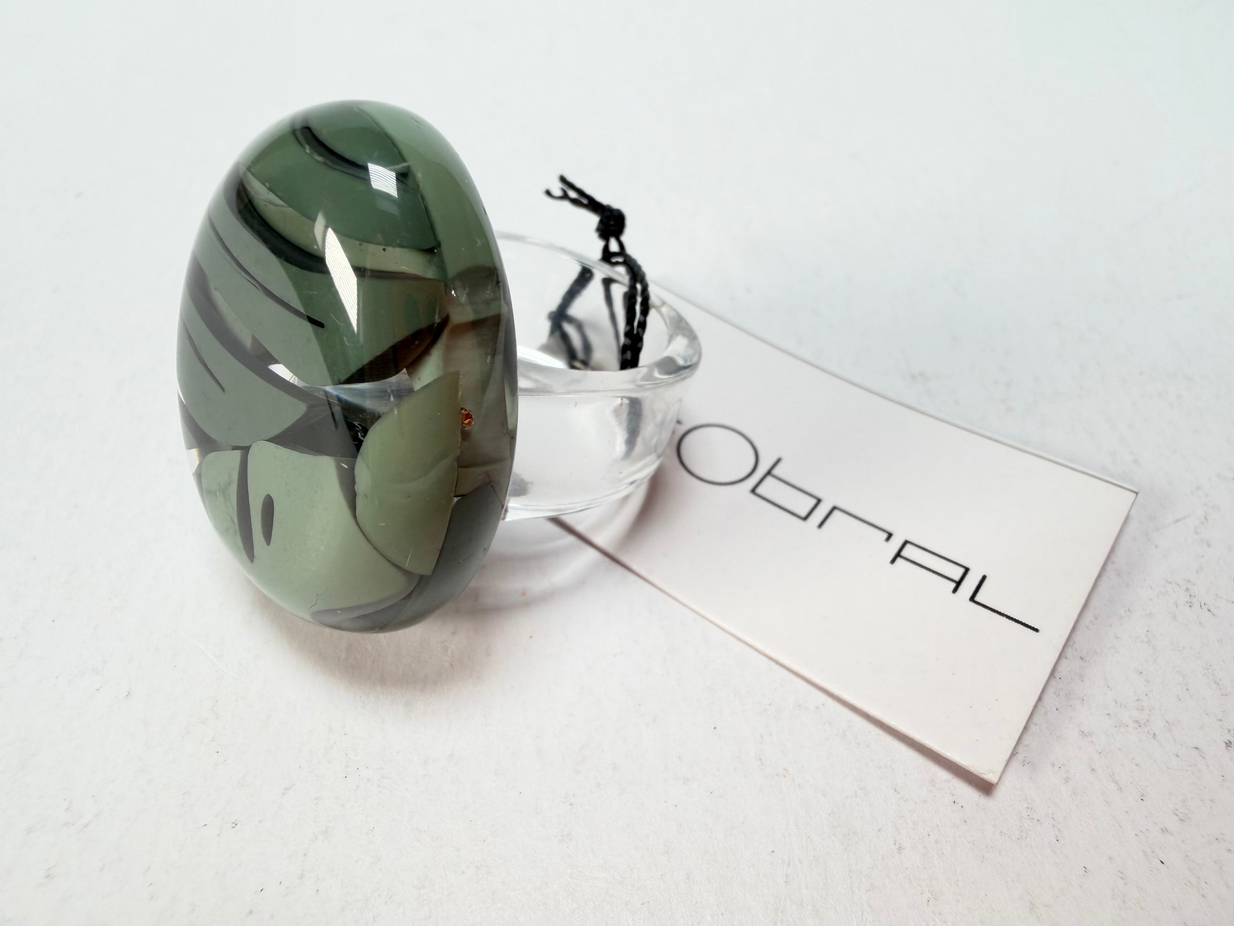Sobral - Costela de Adão "Eva" Resin Ring ( 005528 ) - Size UK S / US 9