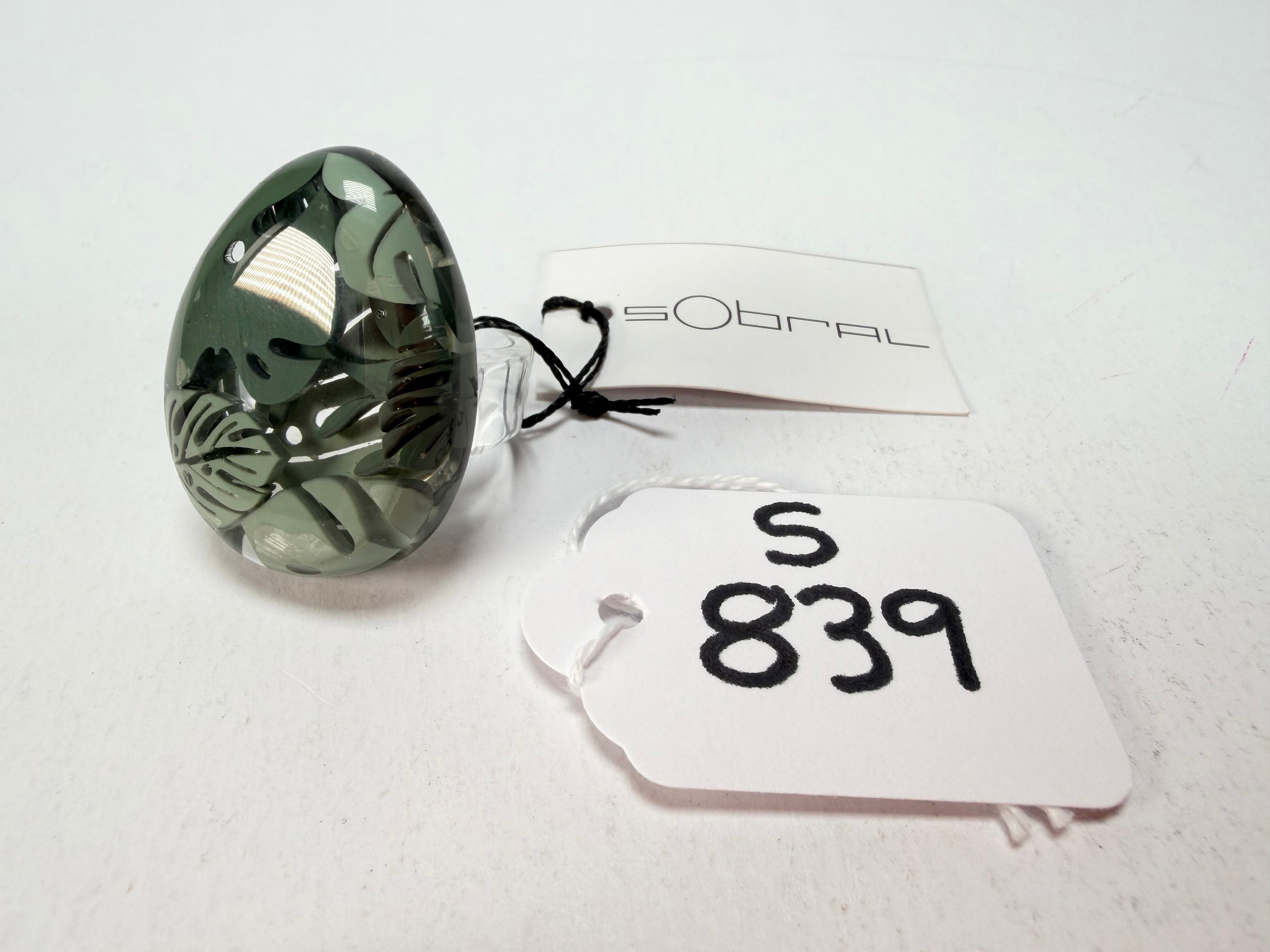 Sobral - Costela de Adão "Eva" Resin Ring ( 005528 ) - Size UK V / US 10.5