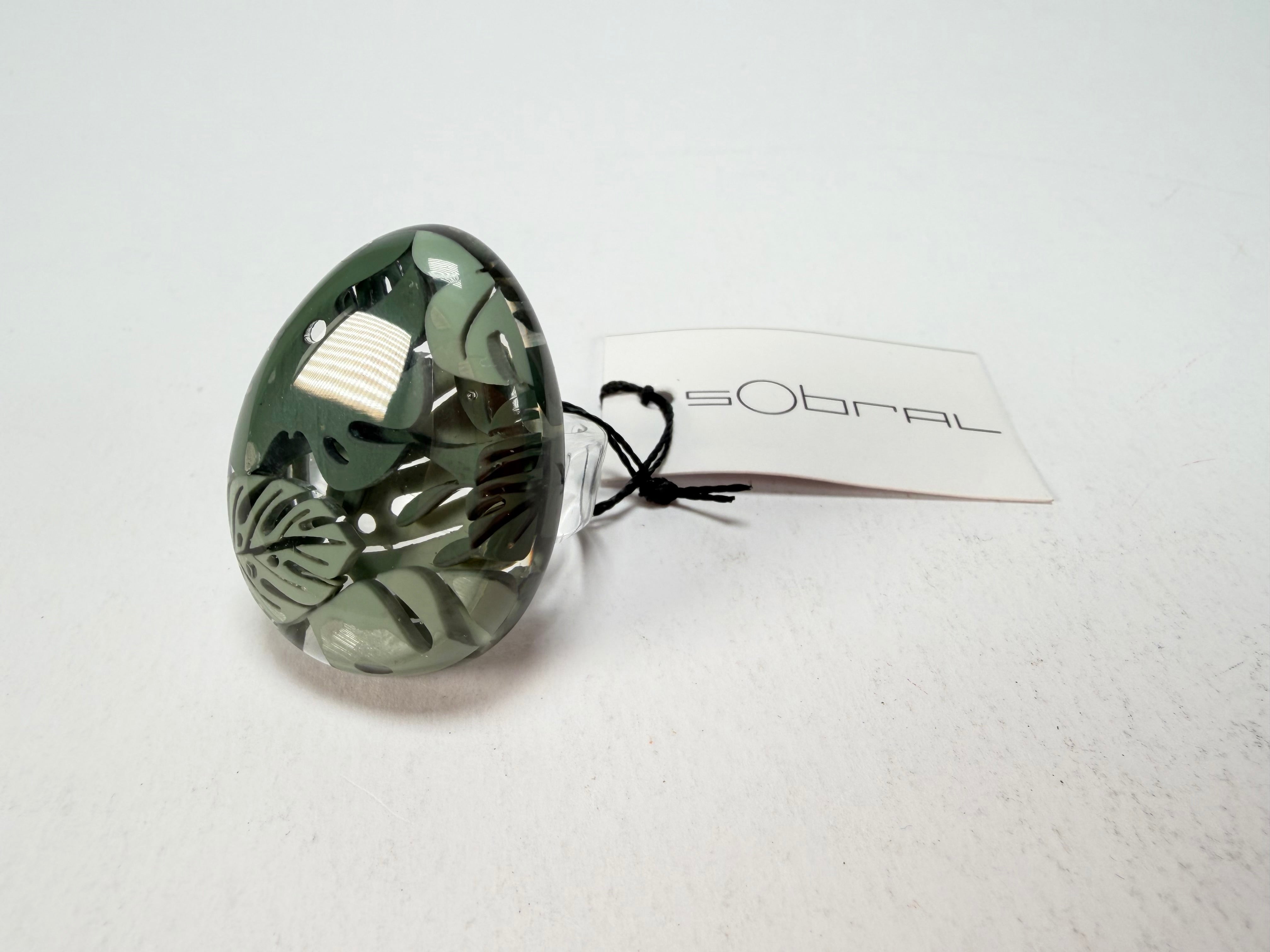 Sobral - Costela de Adão "Eva" Resin Ring ( 005528 ) - Size UK V / US 10.5