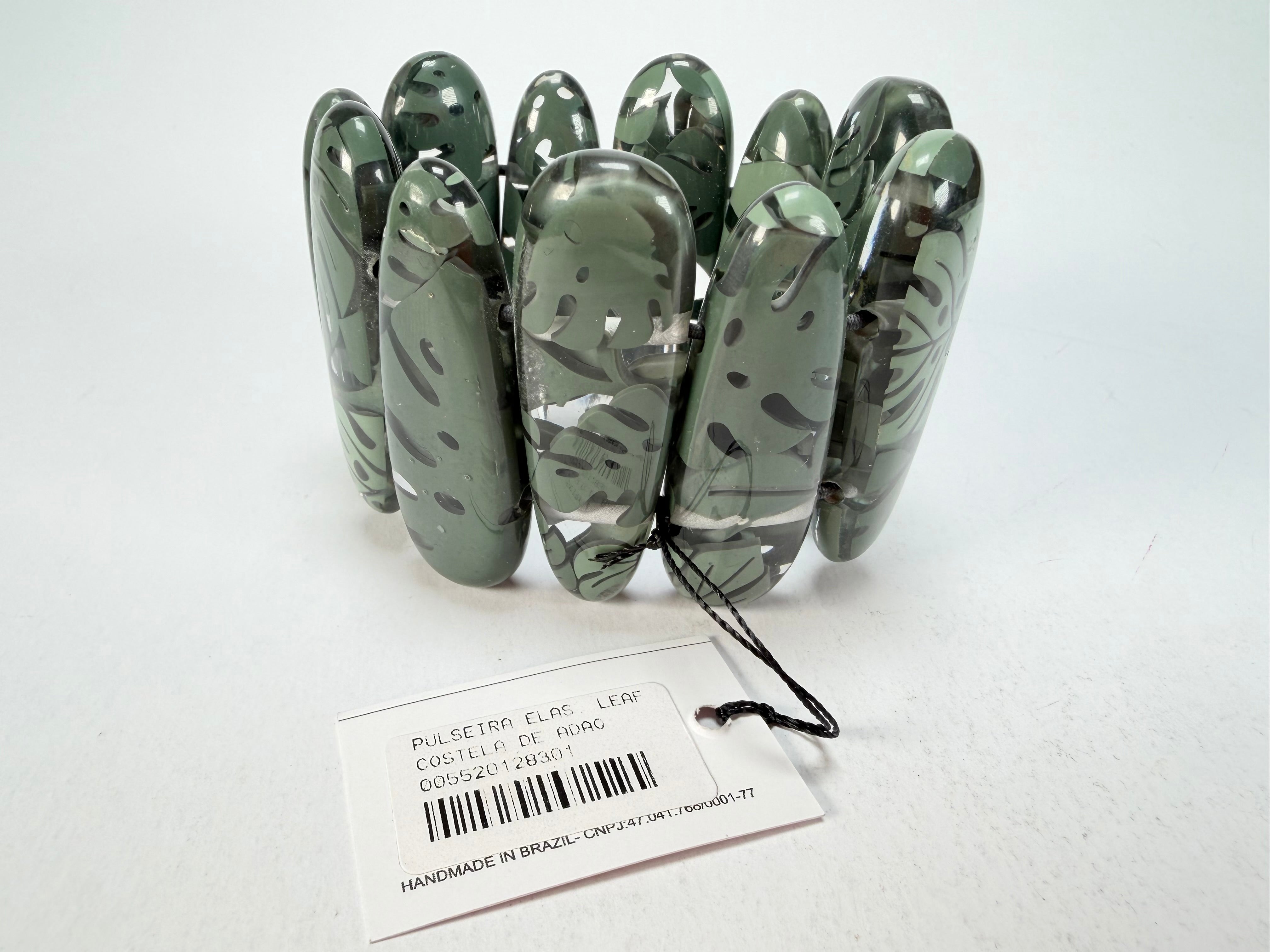 Sobral - Costela de Adão "Leaf" Elasticated Resin Bracelet ( 005520 )