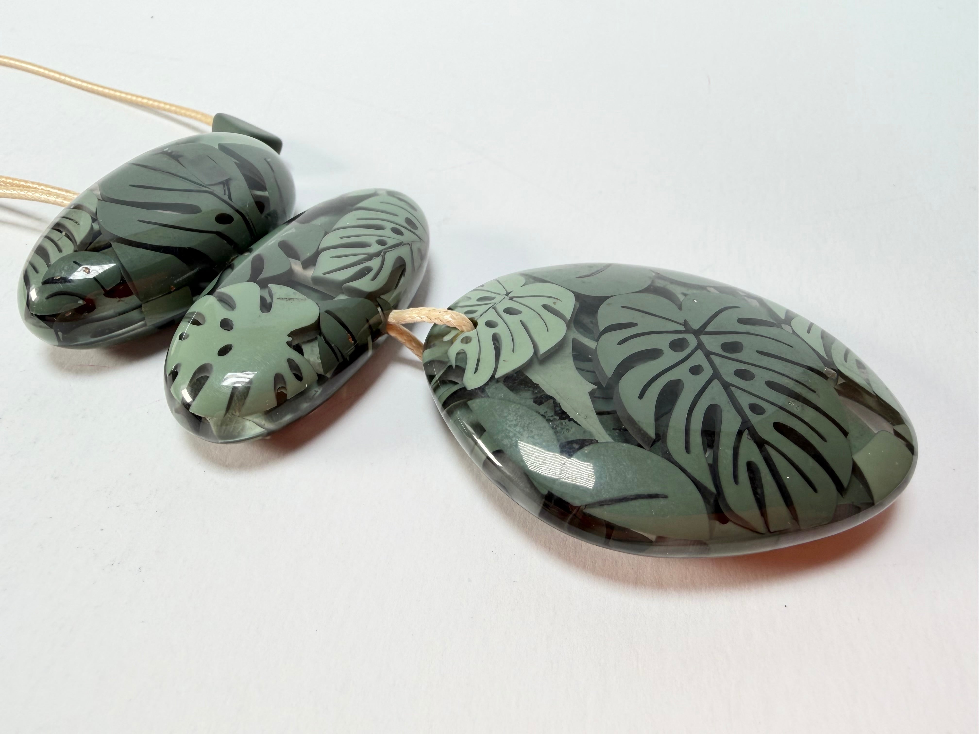 Sobral - Costela de Adão "Ancestral" Resin Necklace ( 005027 )
