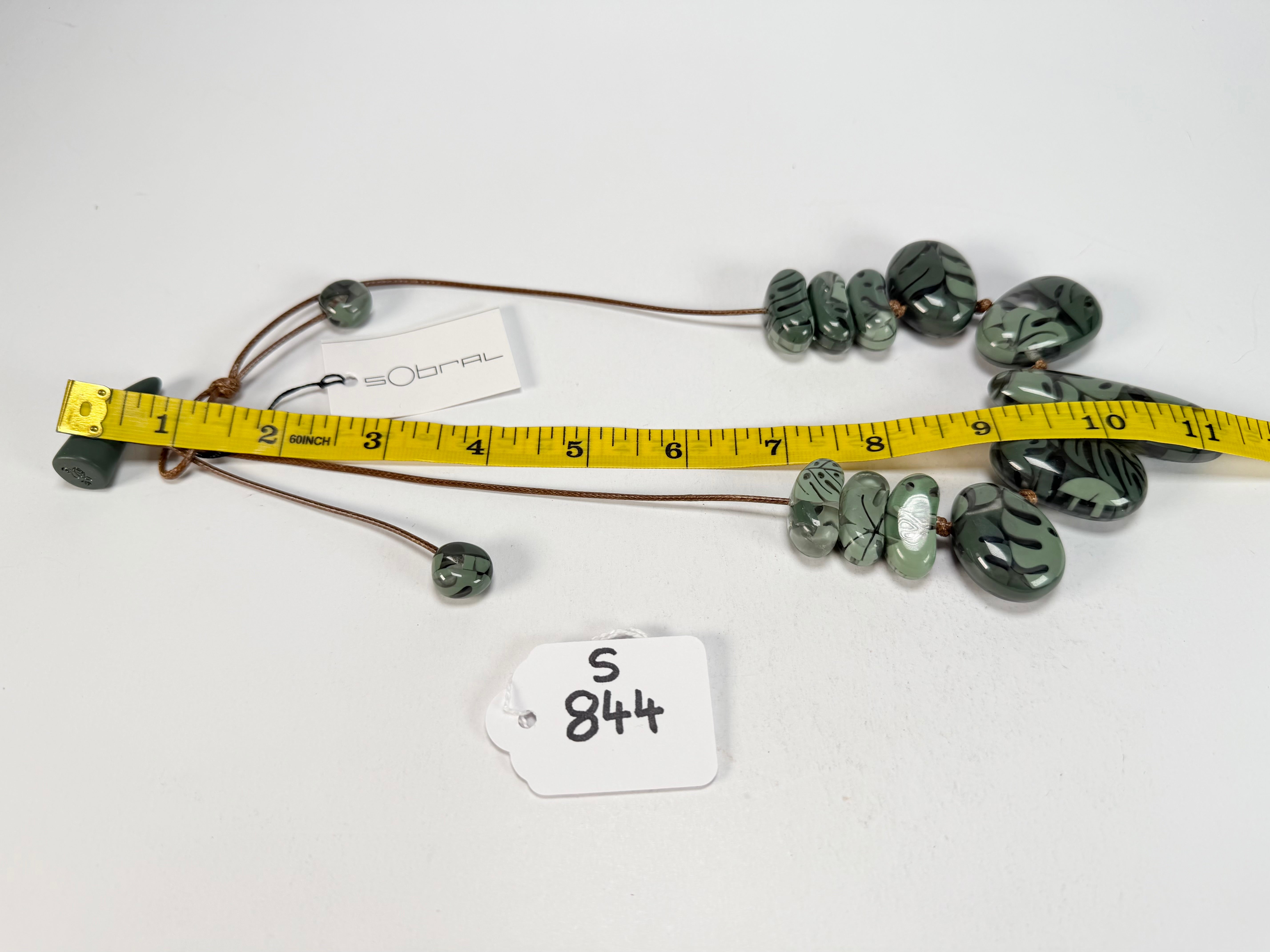 Sobral - Costela de Adão "Leaf" Resin Necklace ( 005527 )