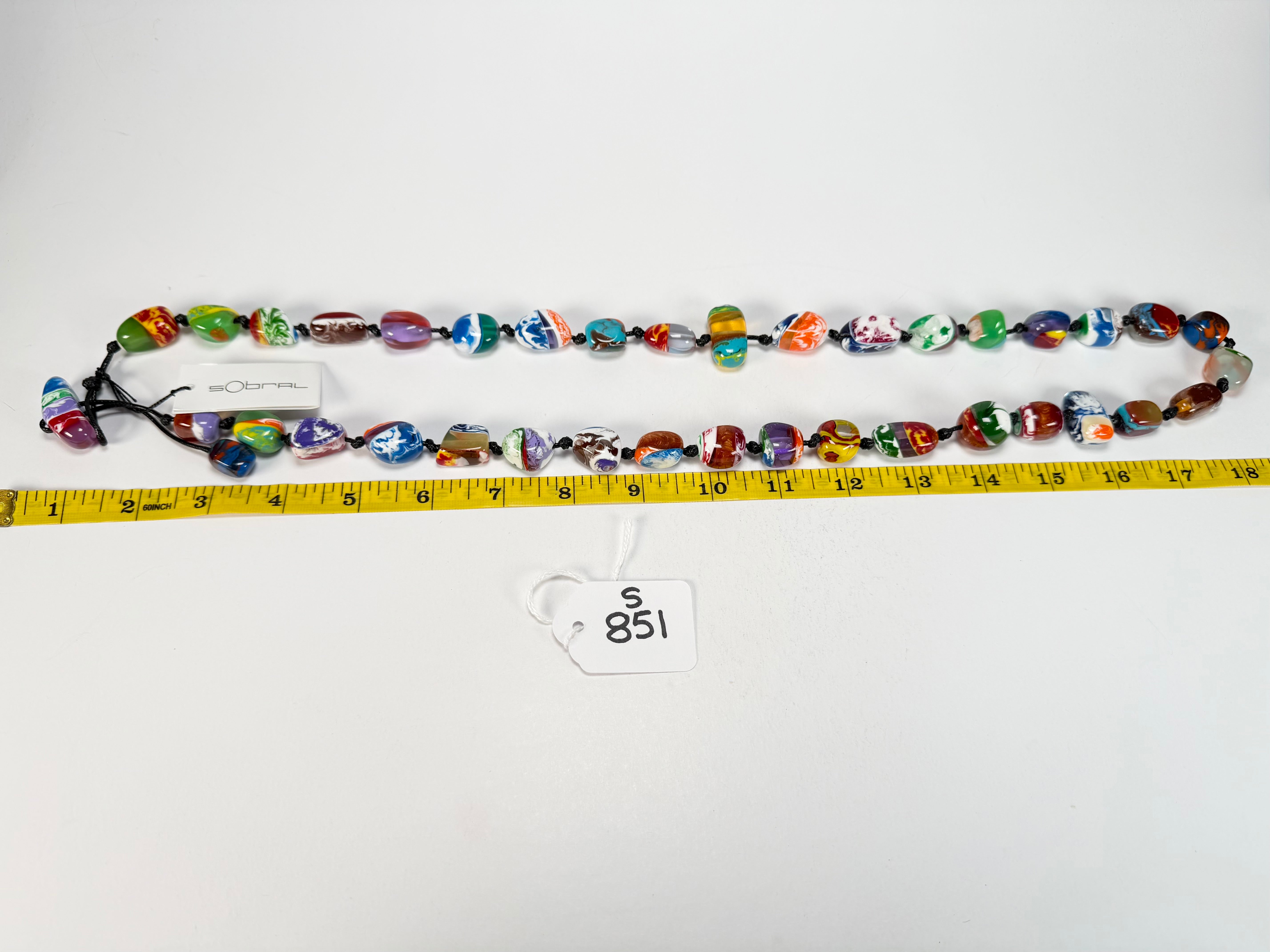 Sobral - Multi-Colour "Wave Onda" Resin Necklace ( 005327 )