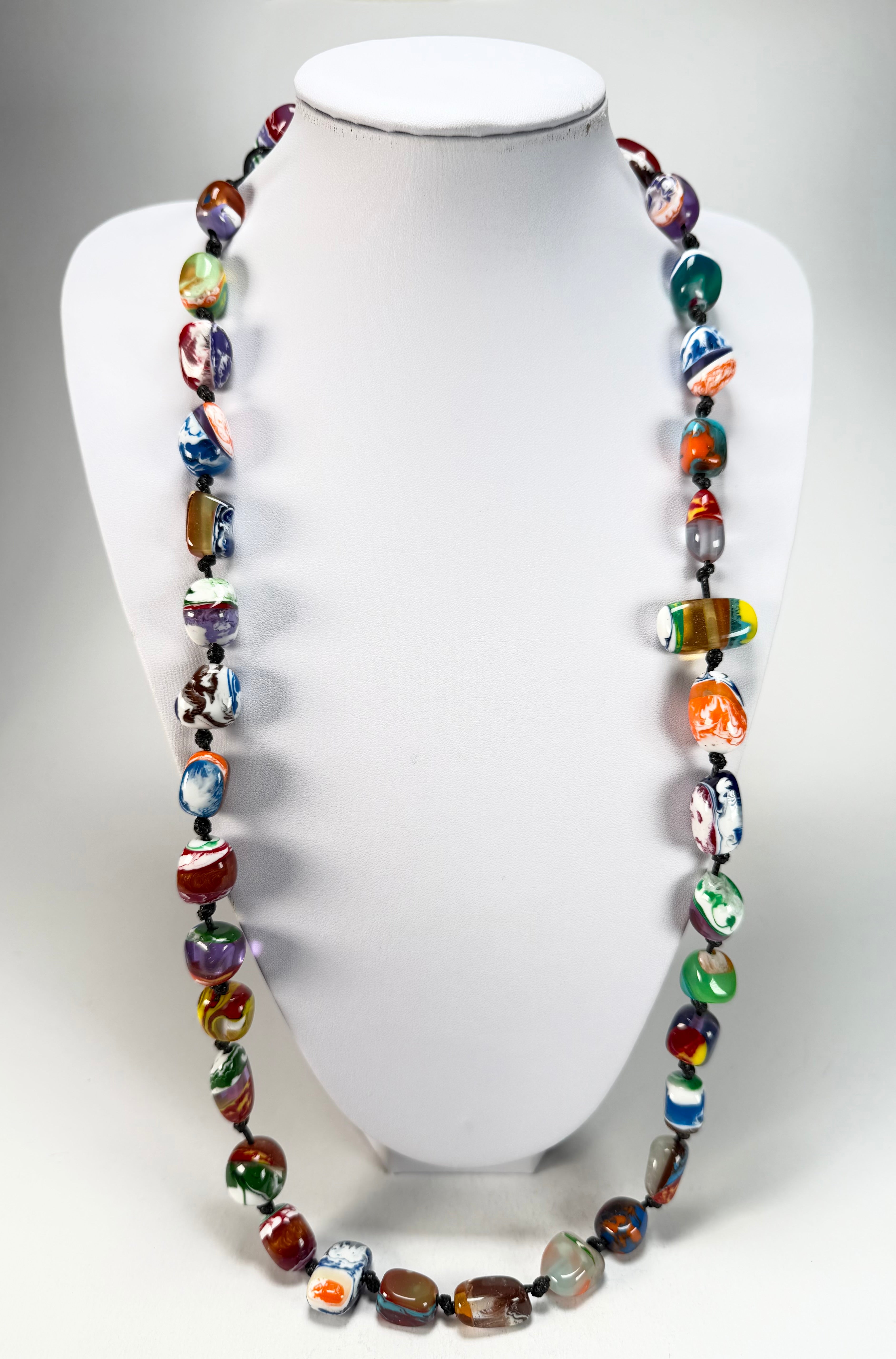 Sobral - Multi-Colour "Wave Onda" Resin Necklace ( 005327 )