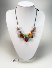 Sobral - Multi-Colour "Olinda Efeitos" Pollock Resin Necklace ( 005501 )