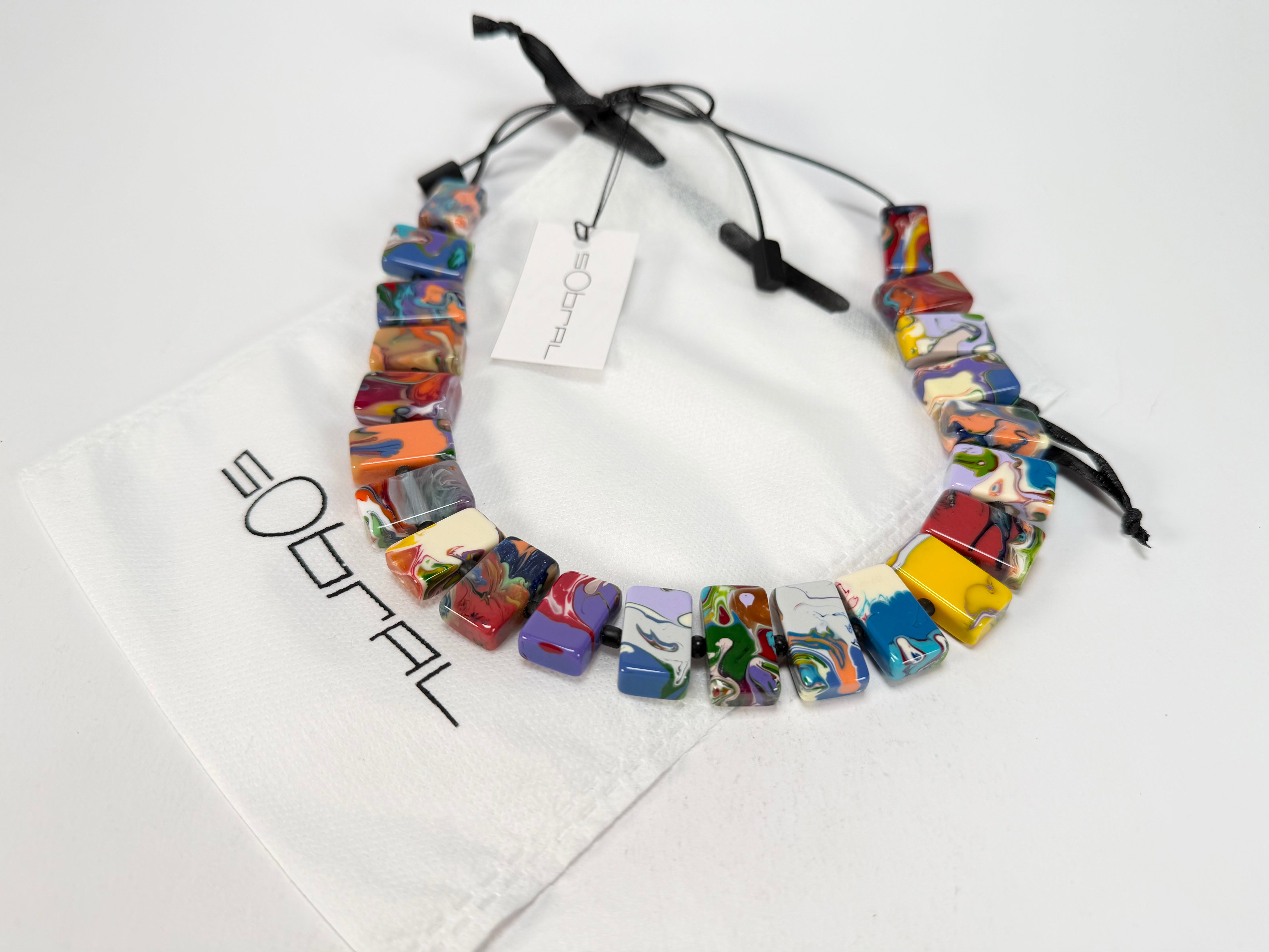 Sobral - Multi-Colour "Rachel" Pollock Resin Necklace ( 000034 )