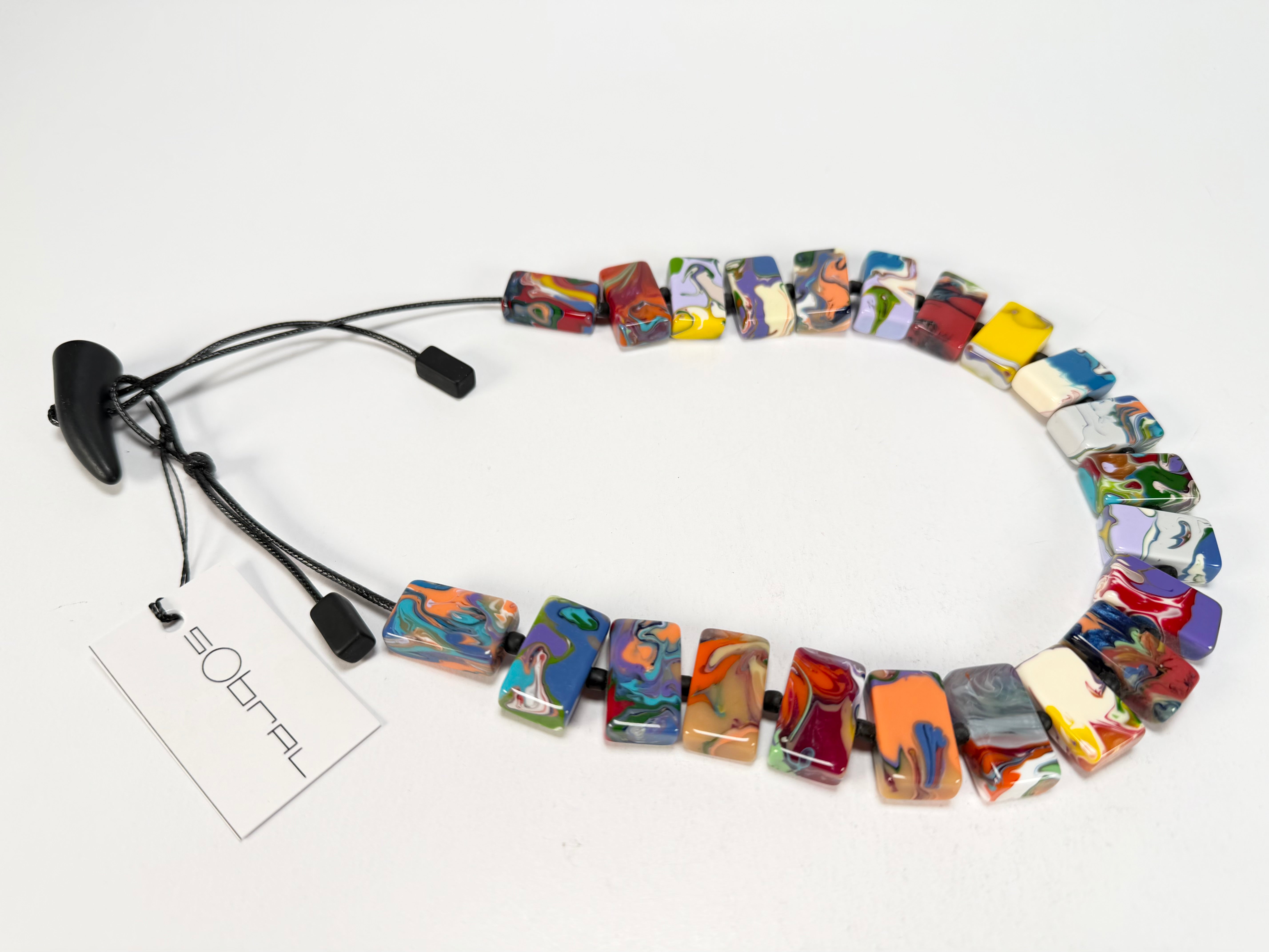 Sobral - Multi-Colour "Rachel" Pollock Resin Necklace ( 000034 )