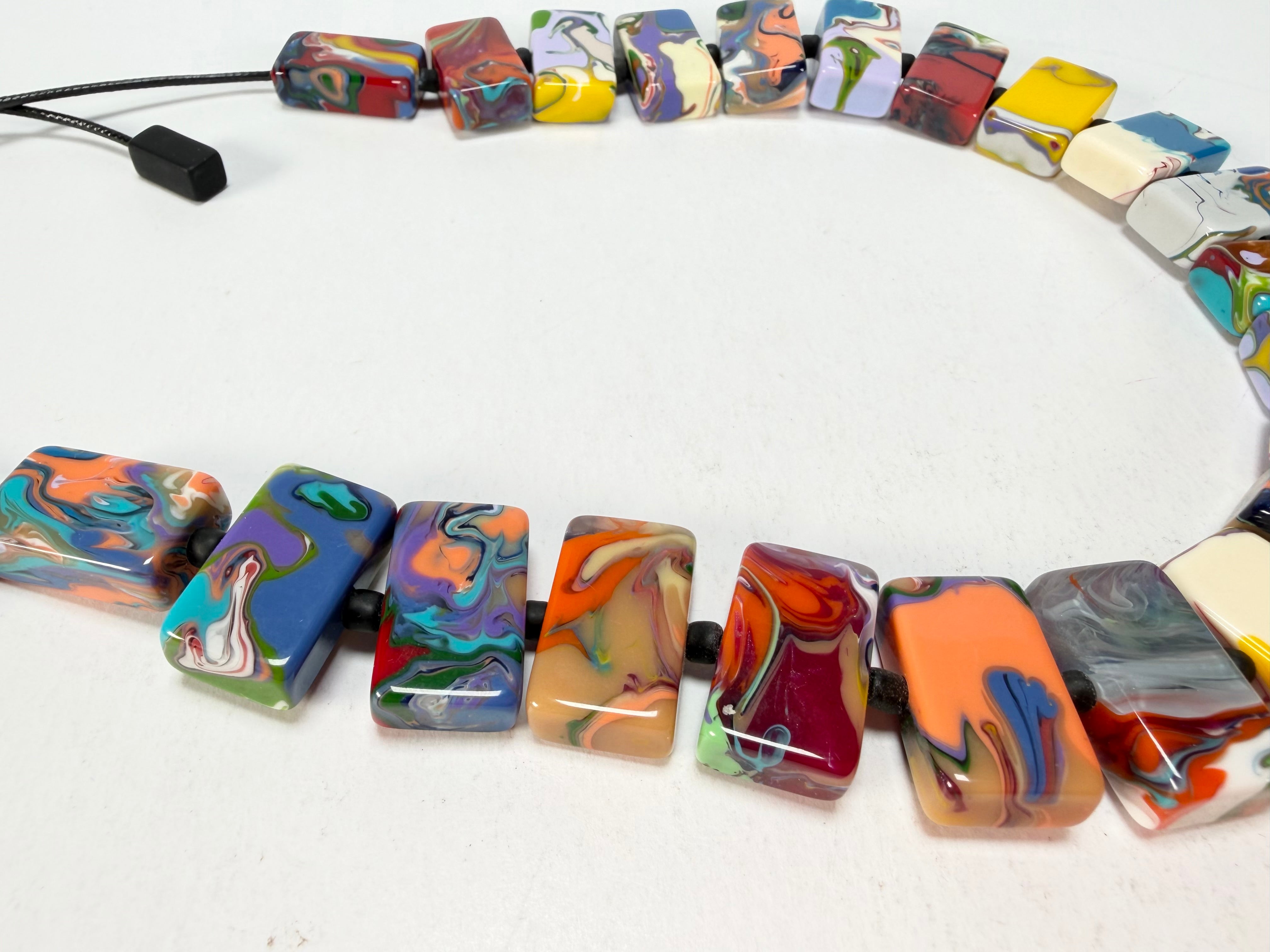 Sobral - Multi-Colour "Rachel" Pollock Resin Necklace ( 000034 )