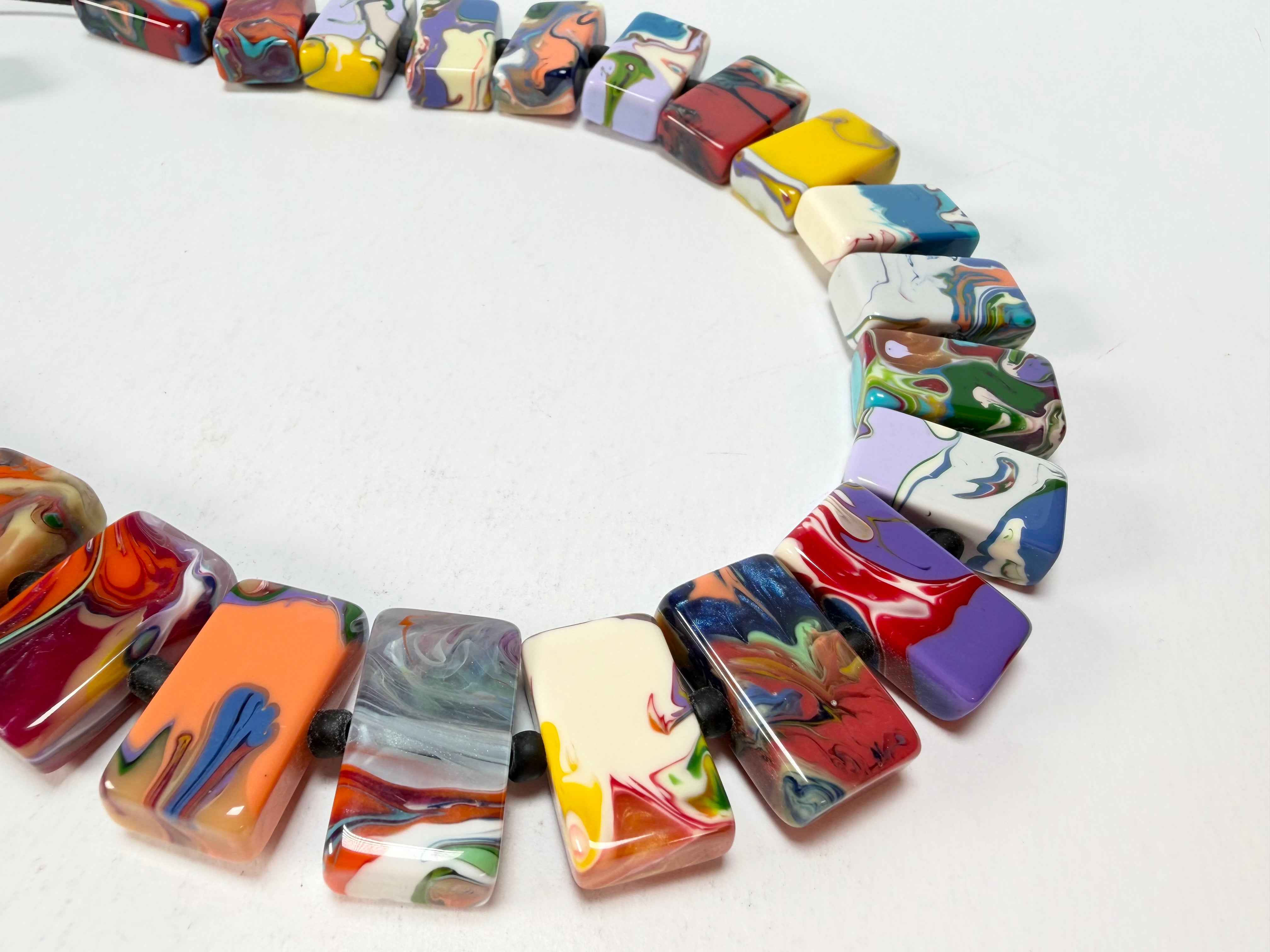 Sobral - Multi-Colour "Rachel" Pollock Resin Necklace ( 000034 )