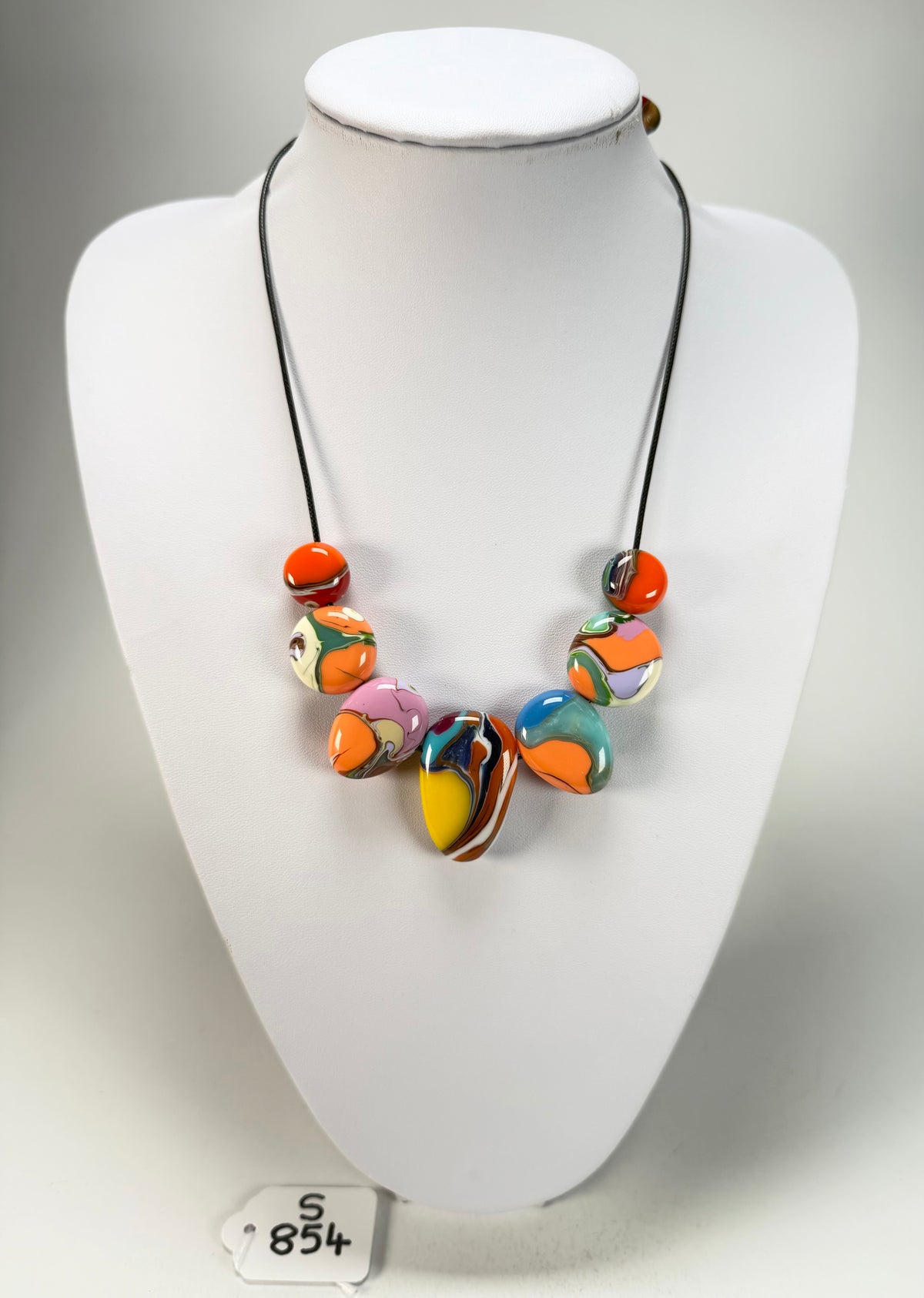 Sobral - Multi-Colour "Olinda Efeitos" Pollock Resin Necklace ( 005501 )