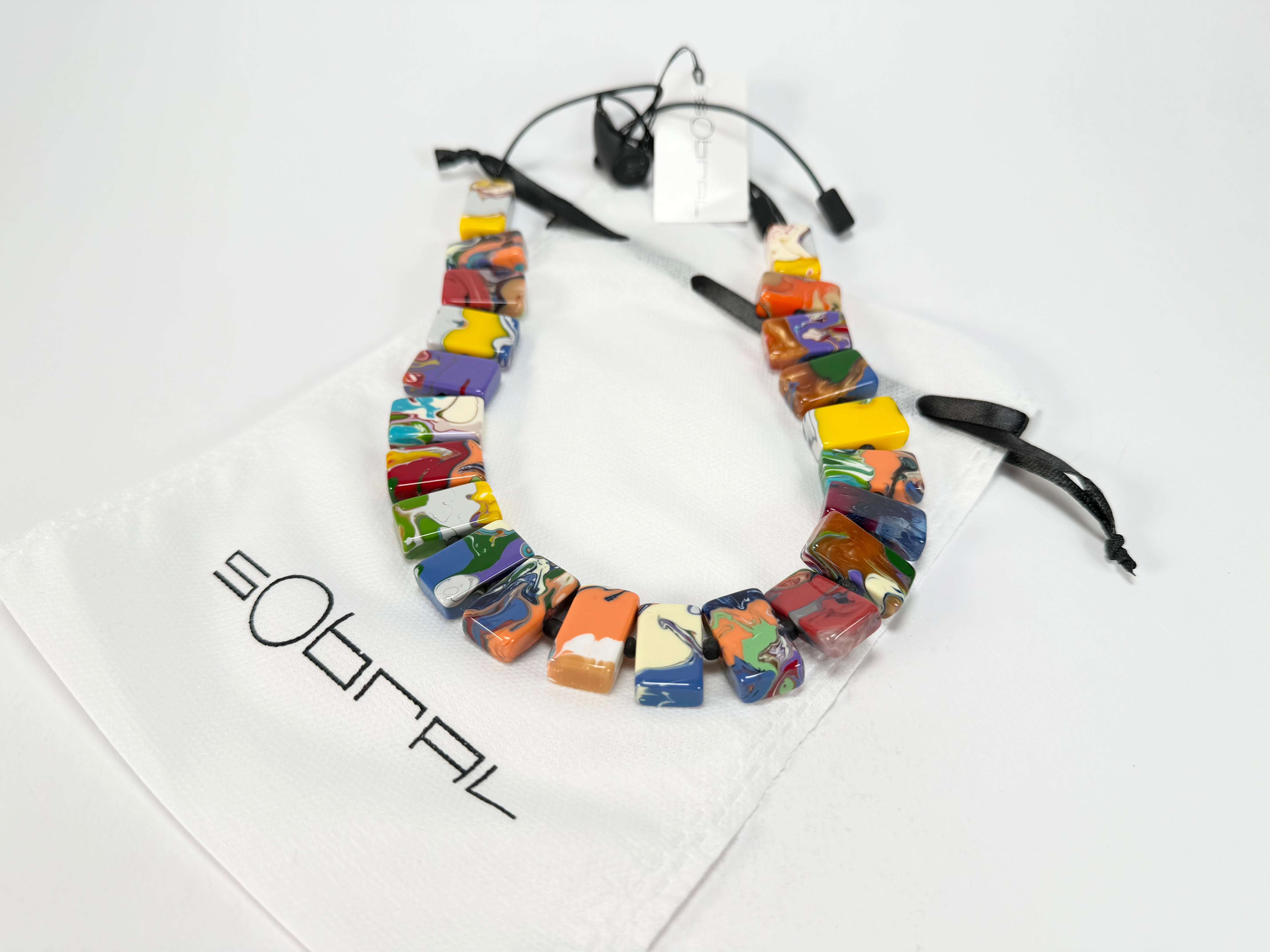 Sobral - Multi-Colour "Rachel" Pollock Resin Necklace ( 000034 )