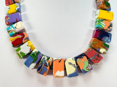 Sobral - Multi-Colour "Rachel" Pollock Resin Necklace ( 000034 )