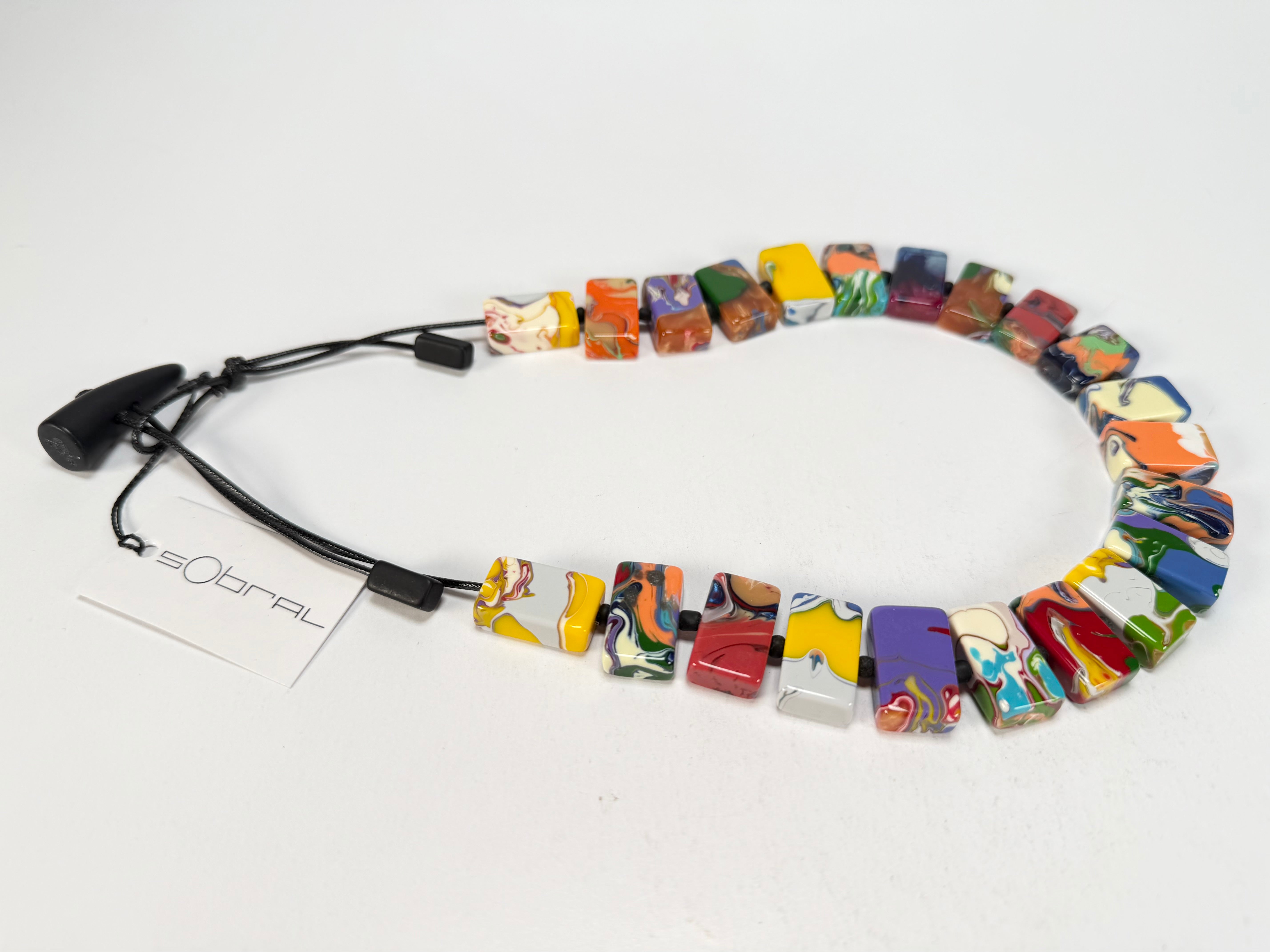 Sobral - Multi-Colour "Rachel" Pollock Resin Necklace ( 000034 )