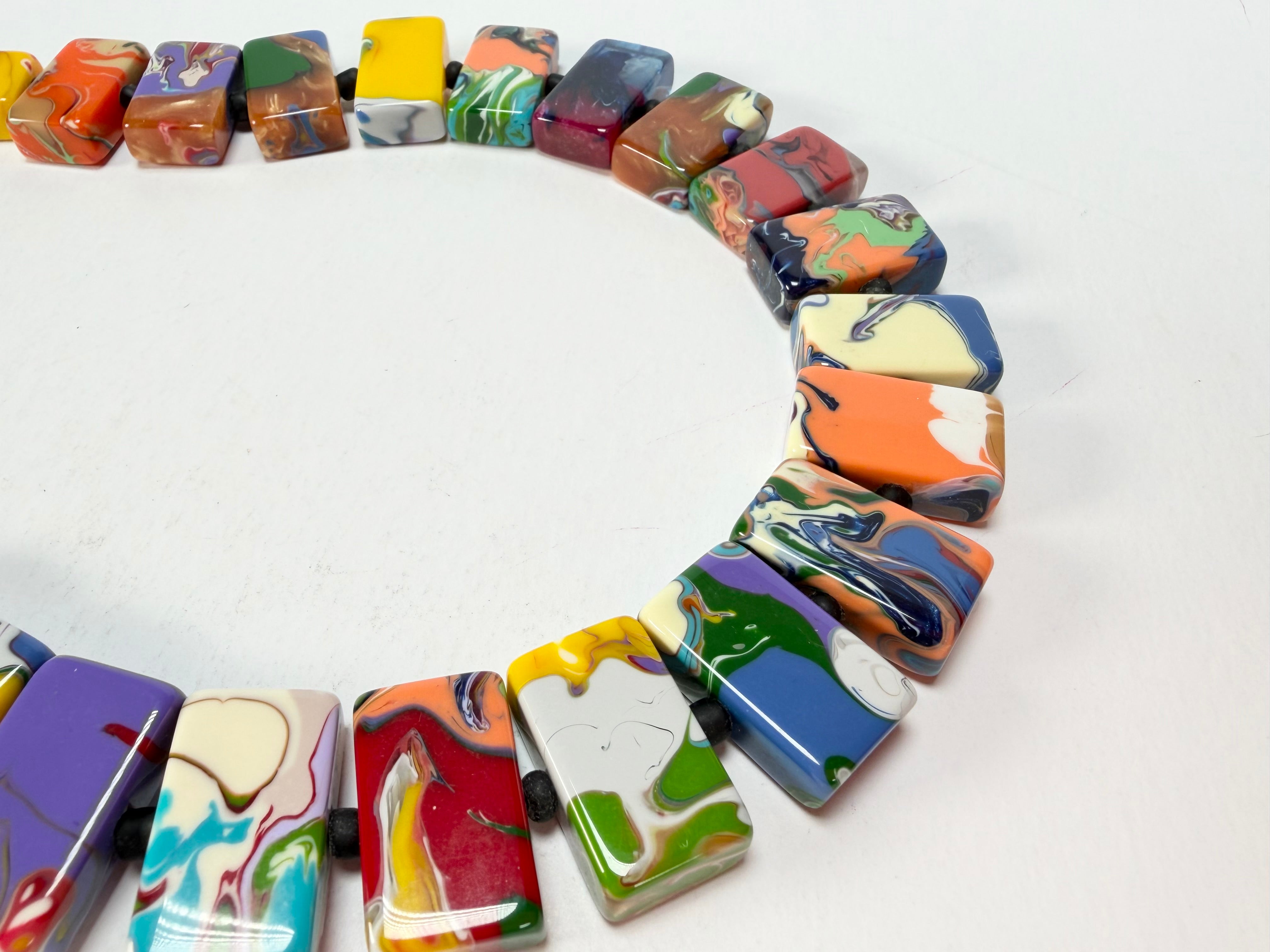 Sobral - Multi-Colour "Rachel" Pollock Resin Necklace ( 000034 )