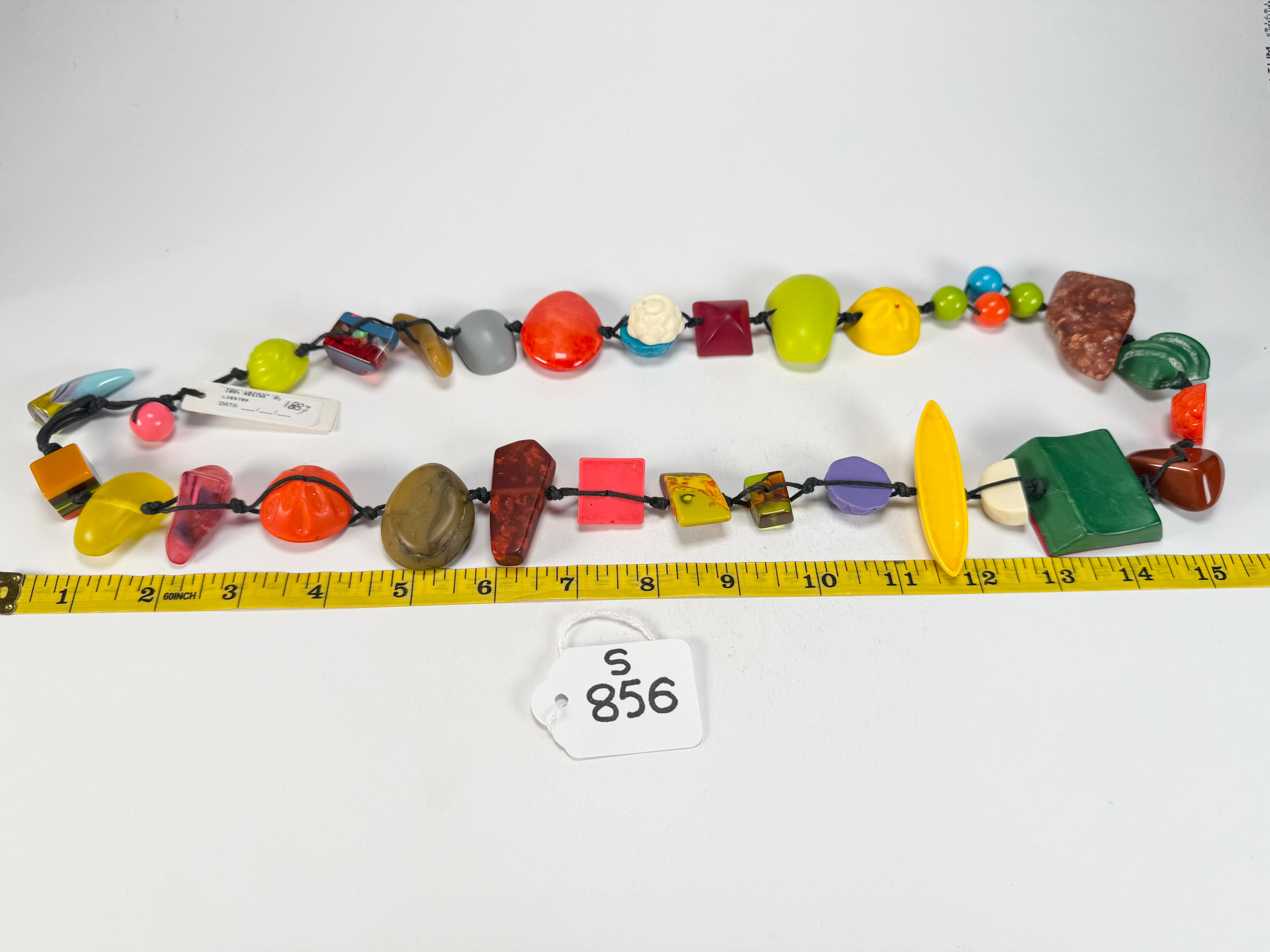 Sobral - Indiana "Aventuras" Mix Multicor 110cm Resin Necklace ( 000038 )