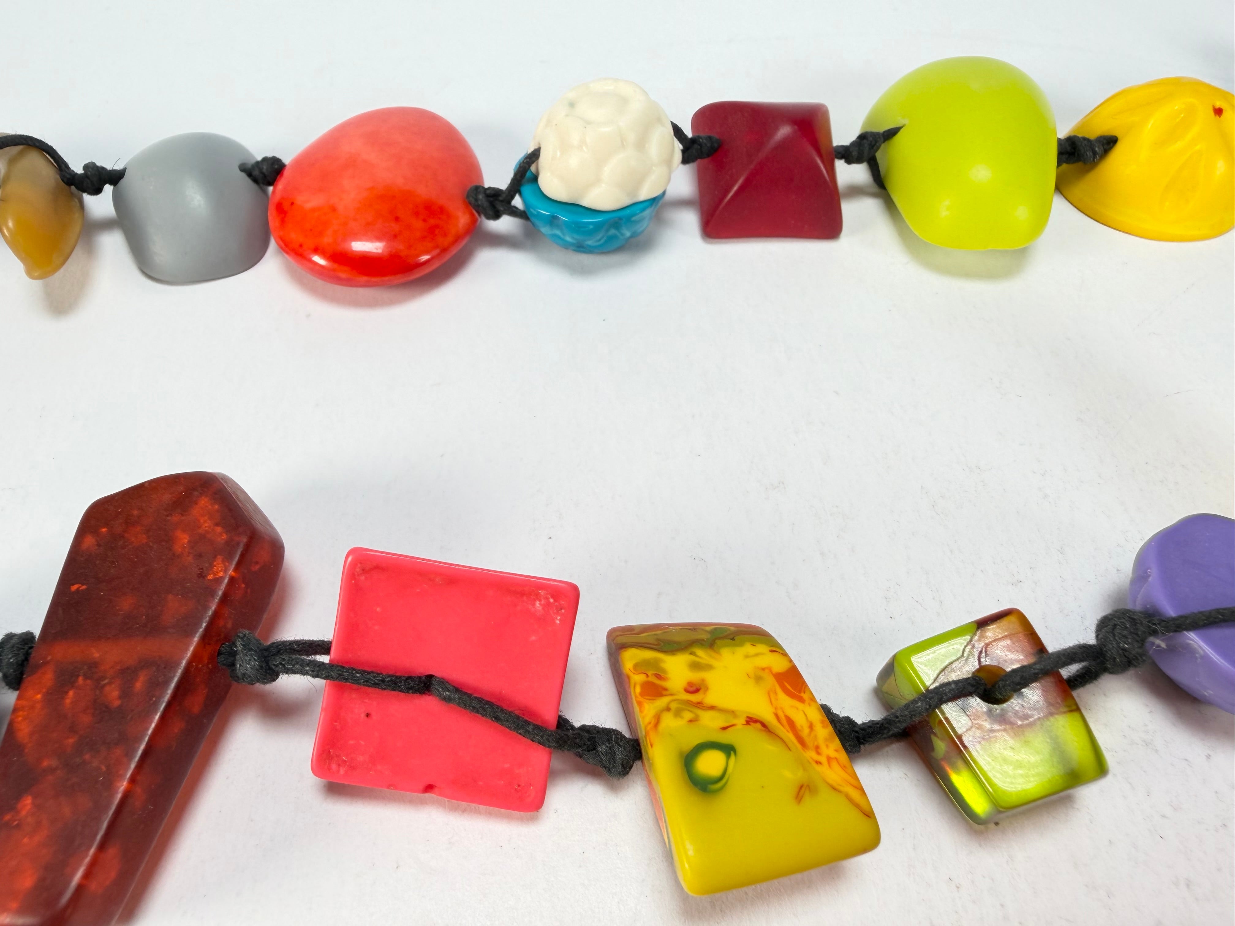 Sobral - Indiana "Aventuras" Mix Multicor 110cm Resin Necklace ( 000038 )