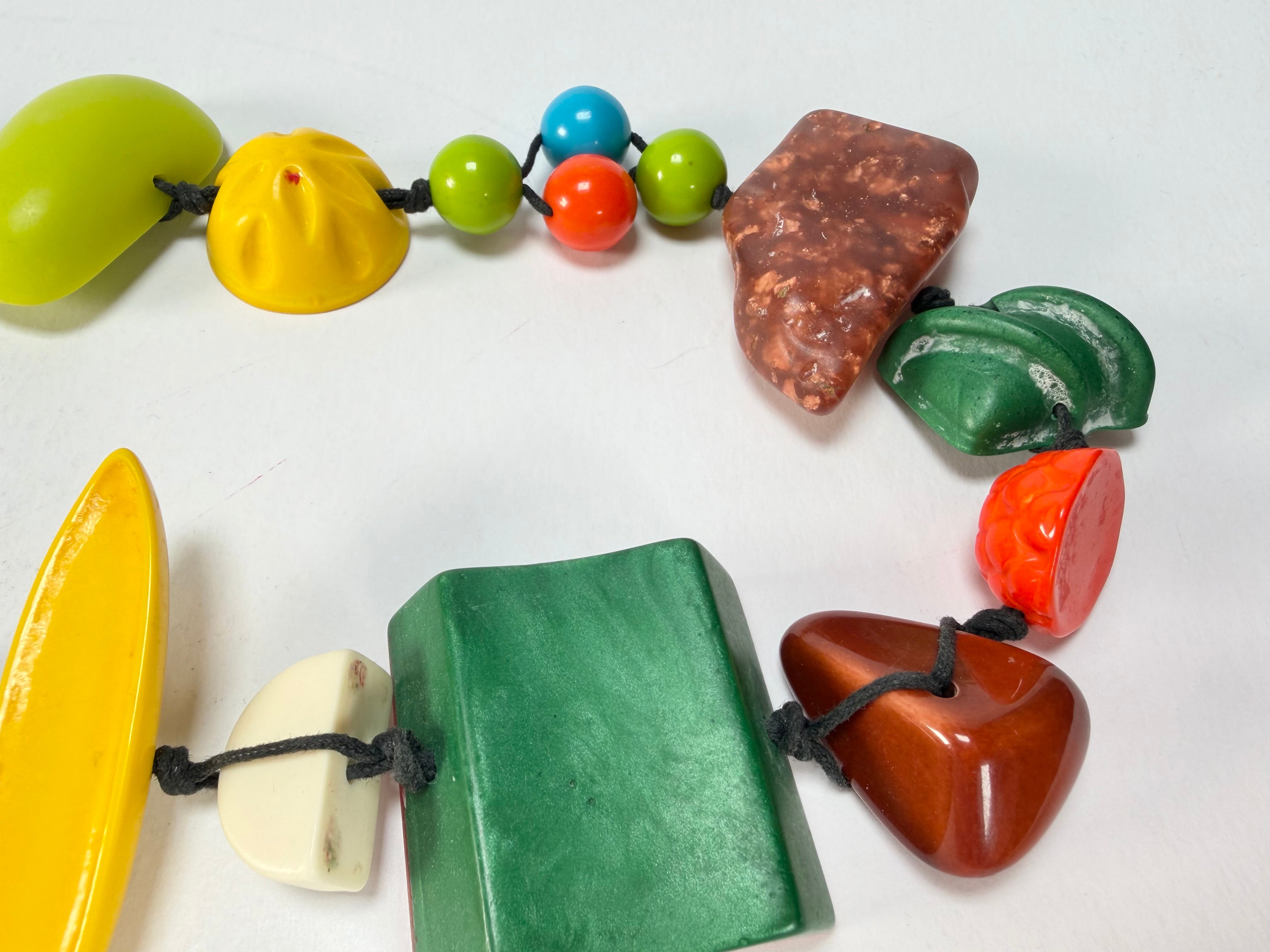Sobral - Indiana "Aventuras" Mix Multicor 110cm Resin Necklace ( 000038 )