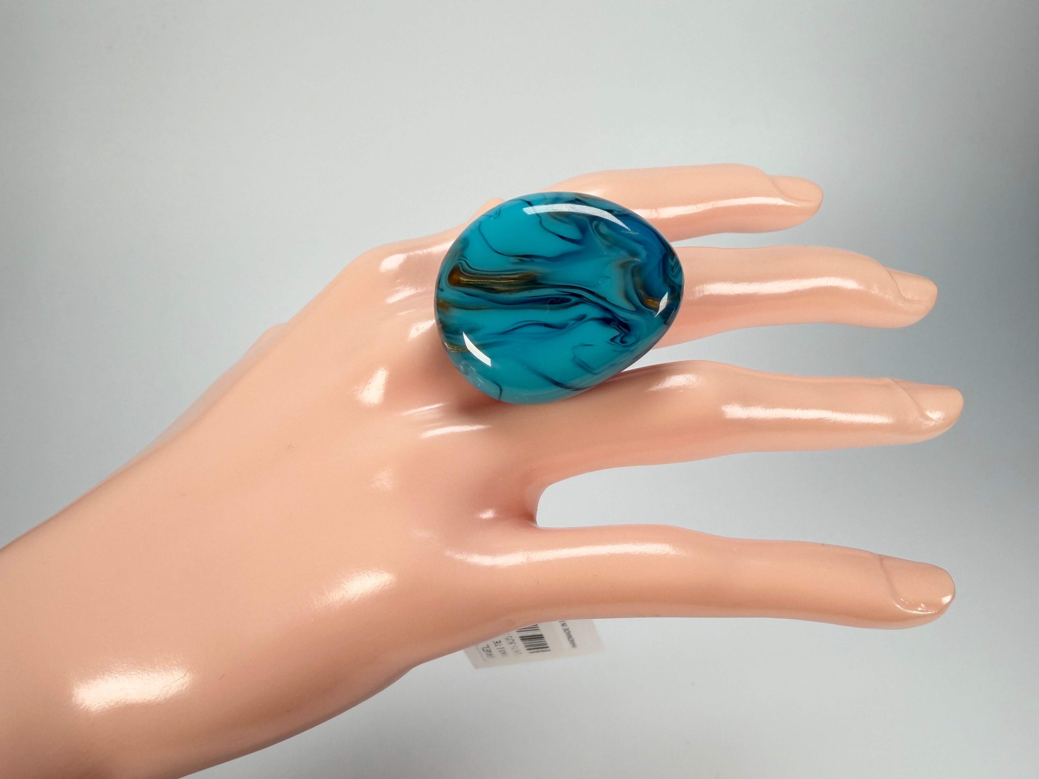 Sobral - Noite Estrelada "Kintai" Resin Ring ( 005305 ) - Size UK O / US 7