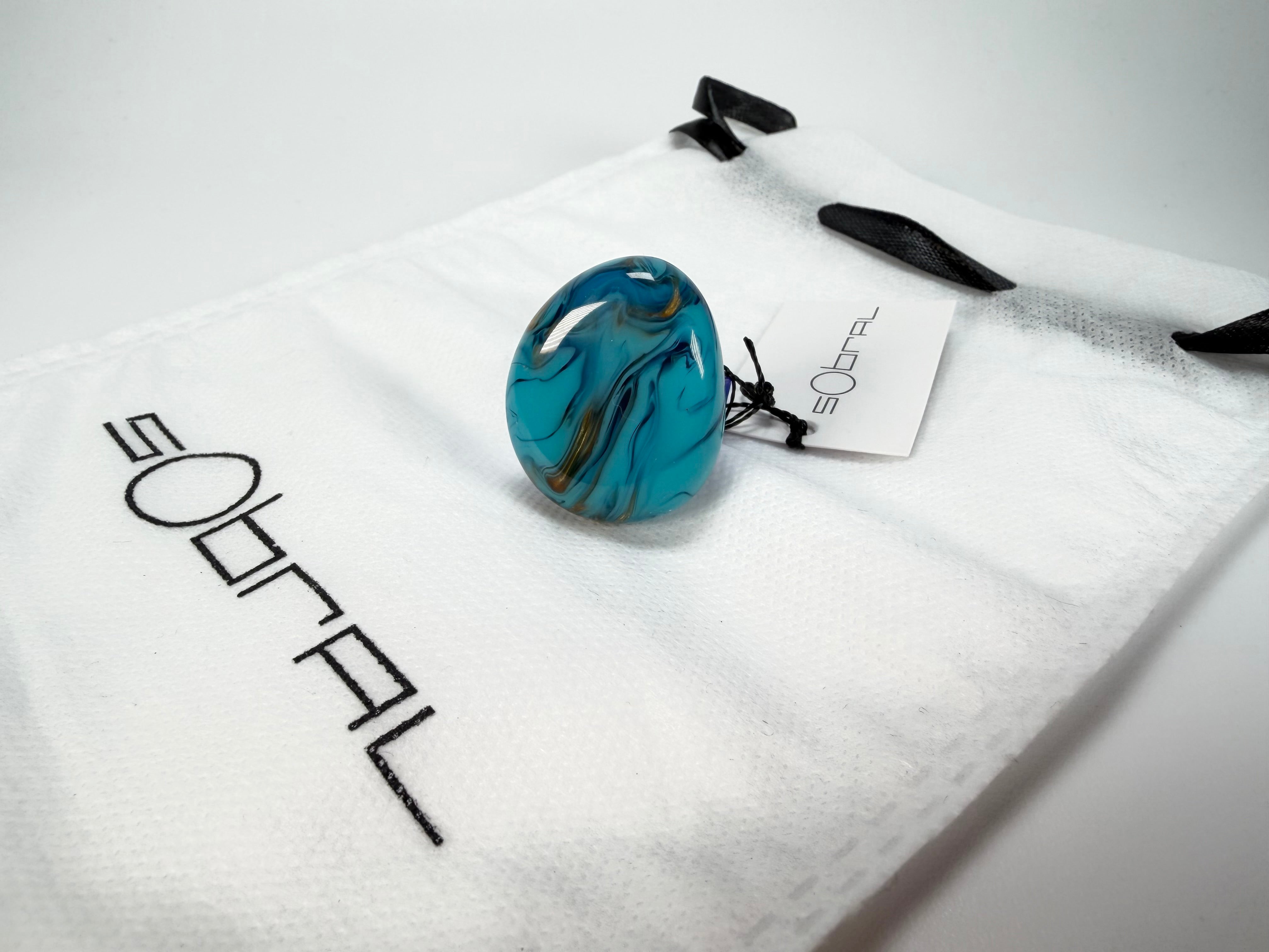 Sobral - Noite Estrelada "Kintai" Resin Ring ( 005305 ) - Size UK O / US 7