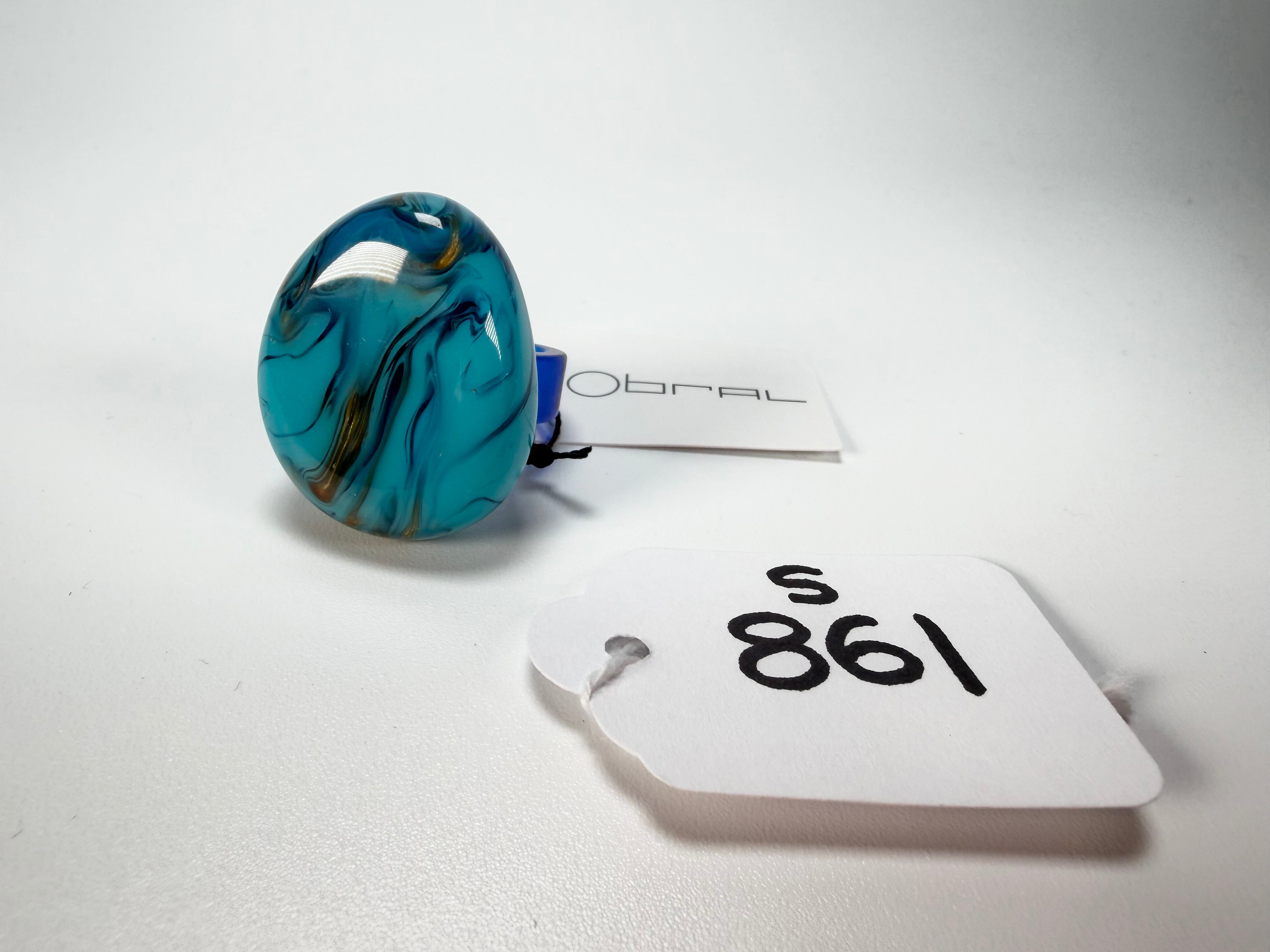 Sobral - Noite Estrelada "Kintai" Resin Ring ( 005305 ) - Size UK O / US 7