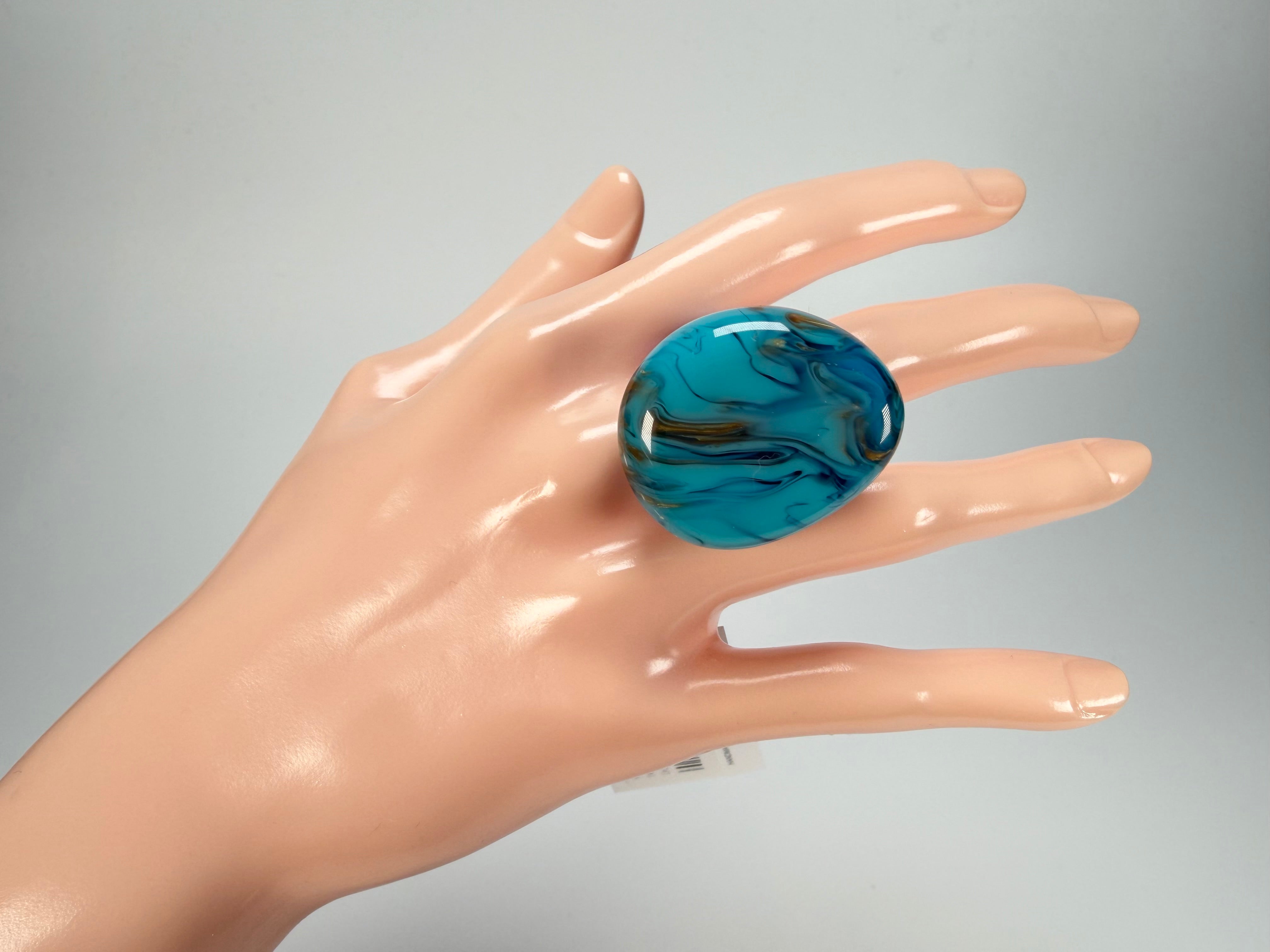 Sobral - Noite Estrelada "Kintai" Resin Ring ( 005305 ) - Size UK O / US 7