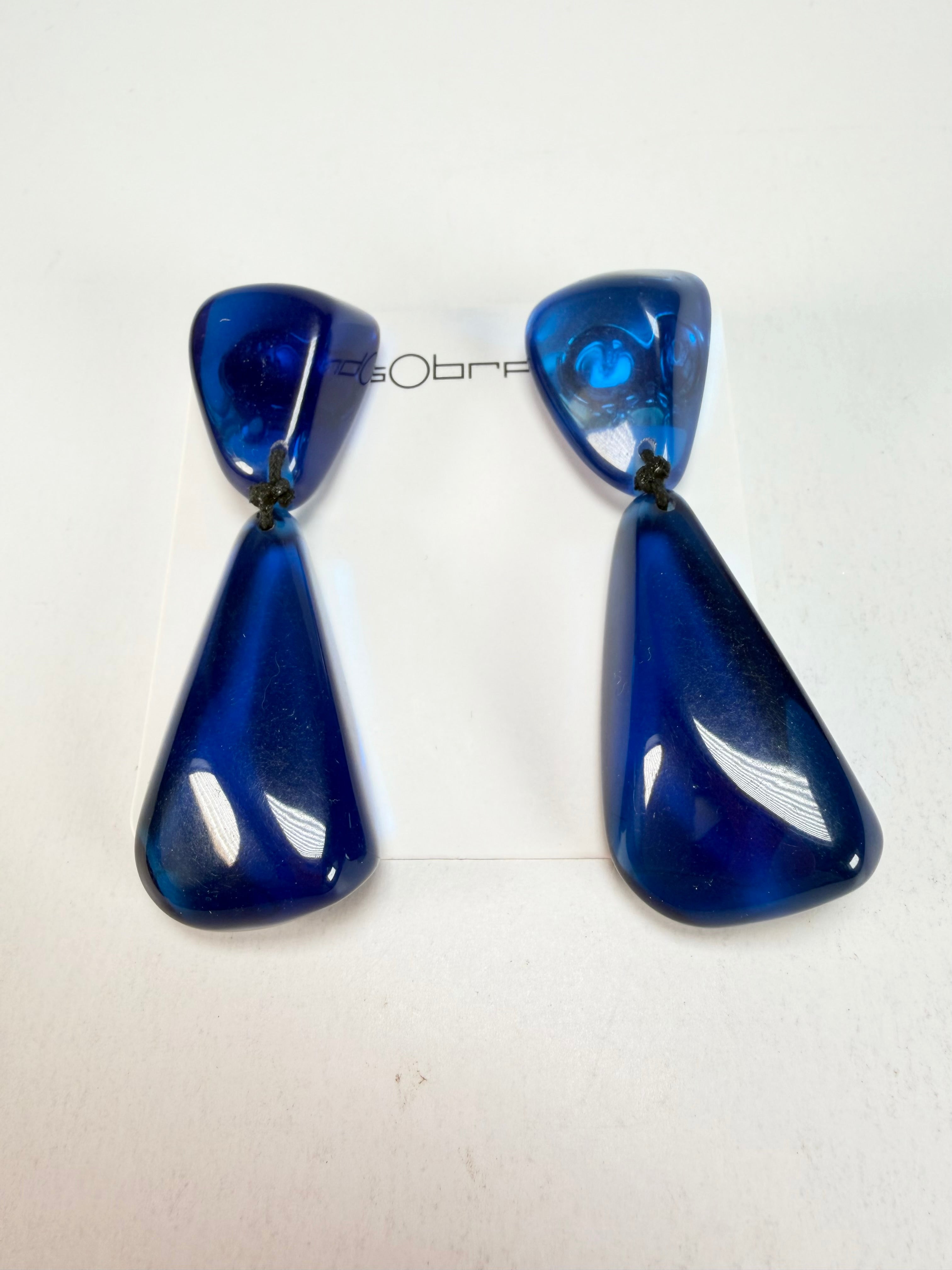 Sobral - Mix 2023 "Cusco" Royal Cristial Resin Clip On Earrings ( 001417 )