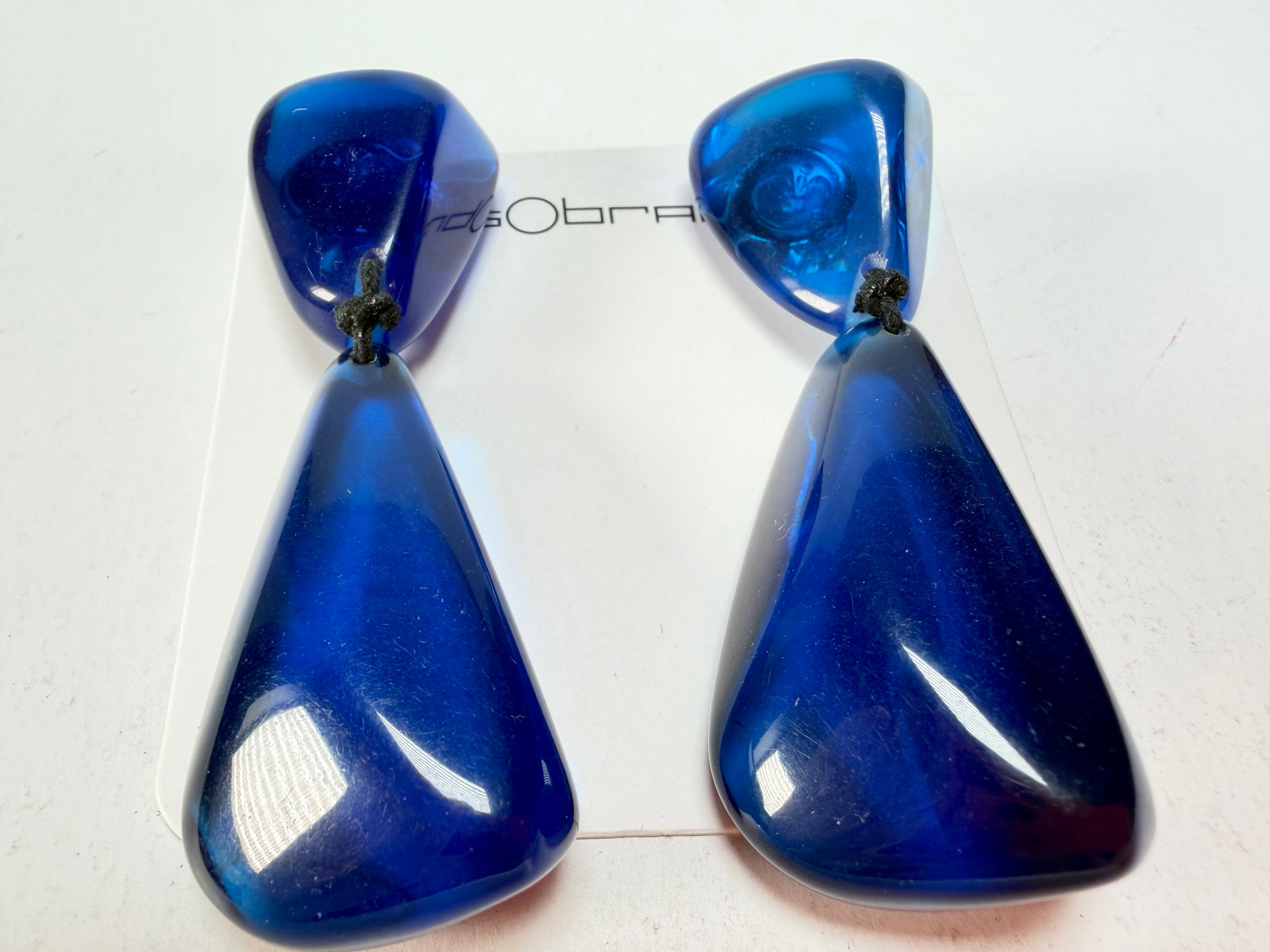 Sobral - Mix 2023 "Cusco" Royal Cristial Resin Clip On Earrings ( 001417 )
