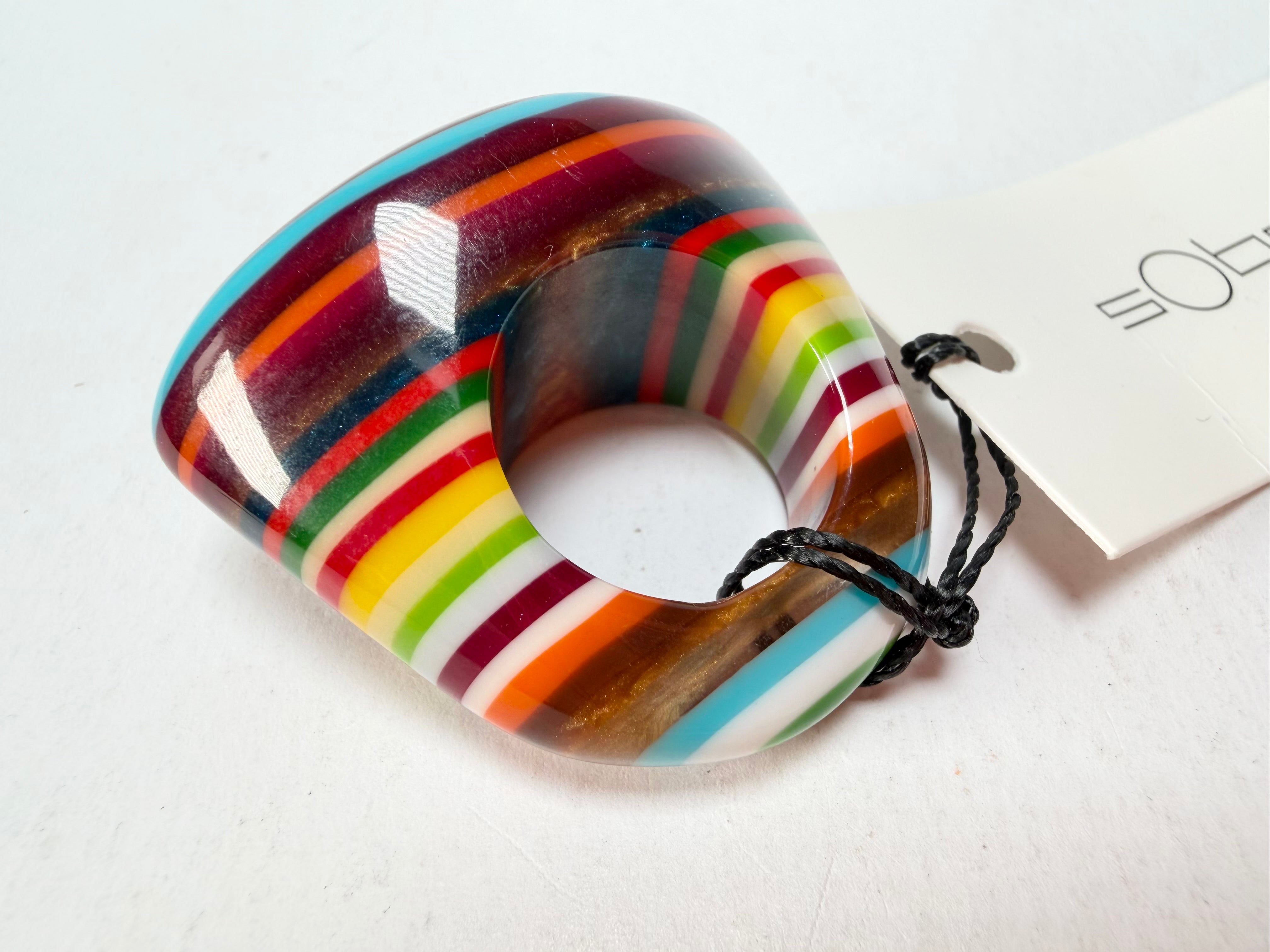 Sobral - Pop Art "Andy" Resin Ring ( 005469 ) - Size UK N / US 6.5